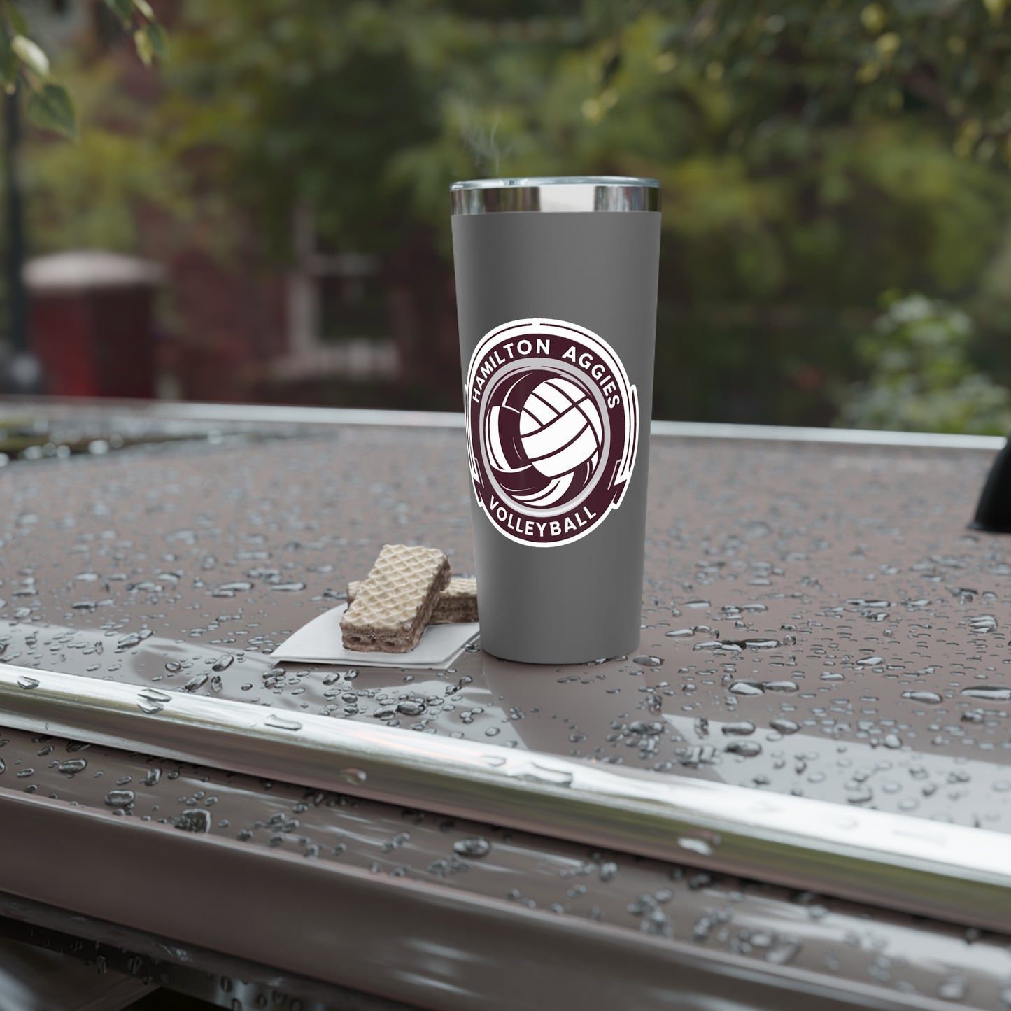 22oz Copper Insulated Tumbler \ Hamilton Aggies Volleyball \ HAV1