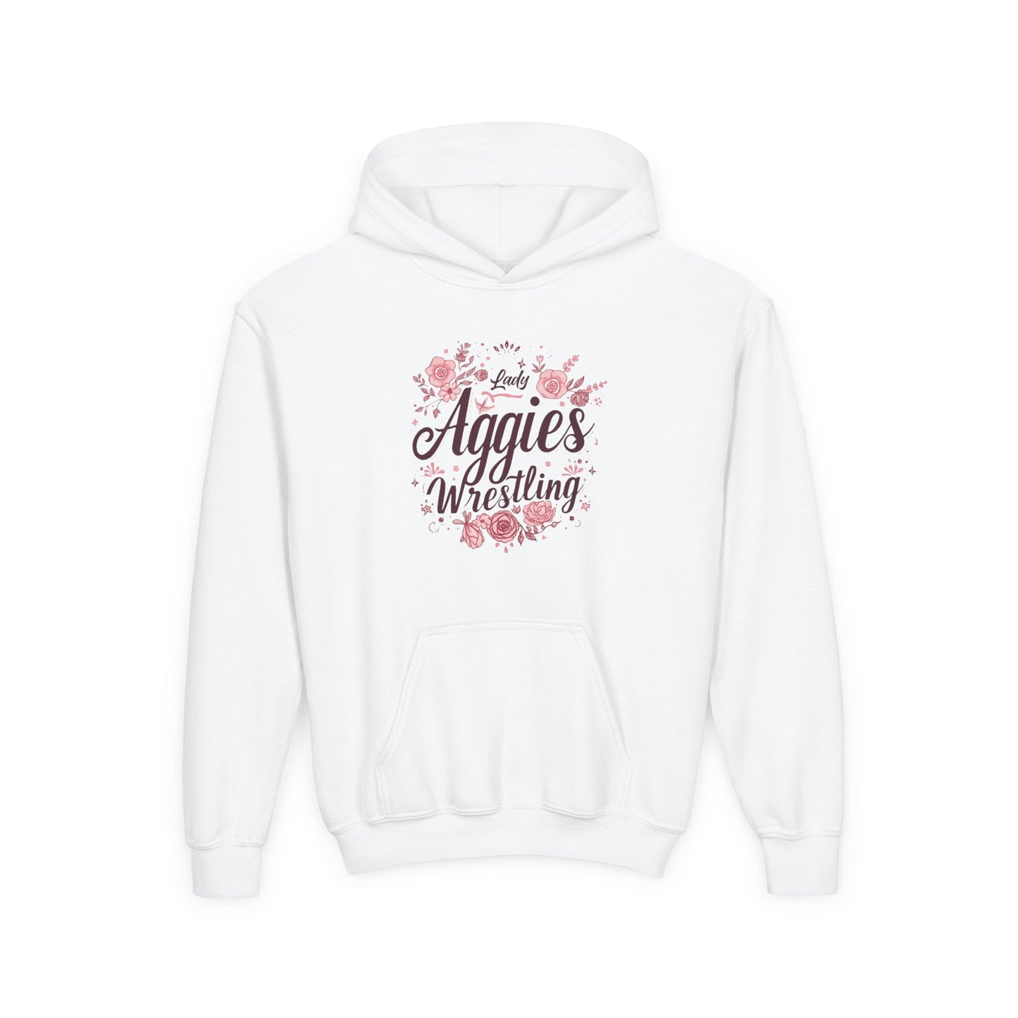 Youth Hoodie Sweatshirt \ Hamilton Aggies Wrestling \ HAWG1