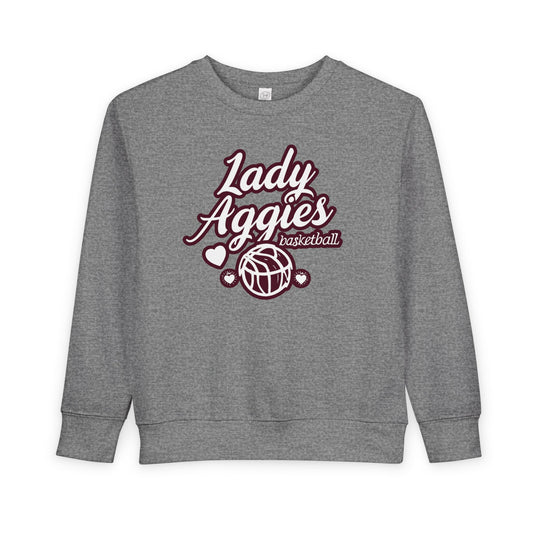 Toddler Crewneck Sweatshirt \ Hamilton Aggies Basketball \ HABKG2