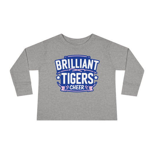 Toddler Long Sleeve Tee \ Brilliant Tigers Cheer \ BTC2