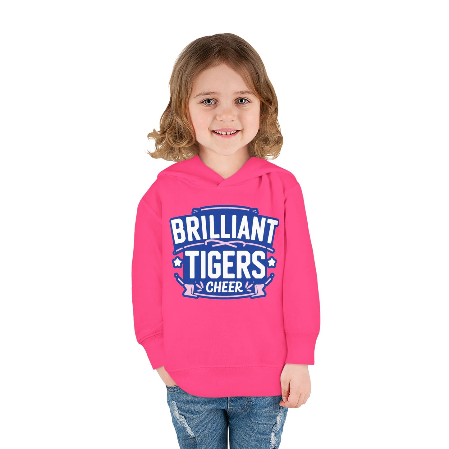Toddler Hoodie Sweatshirt \ Brilliant Tigers Cheer \ BTC2