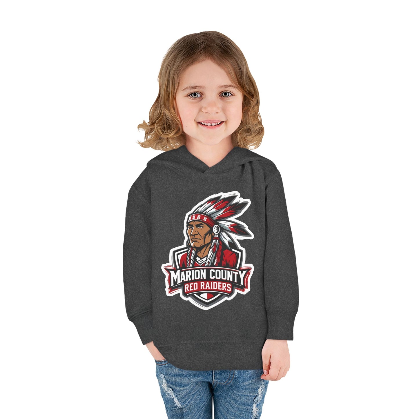 Toddler Hoodie Sweatshirt \ Marion County Red Raiders \ MC2