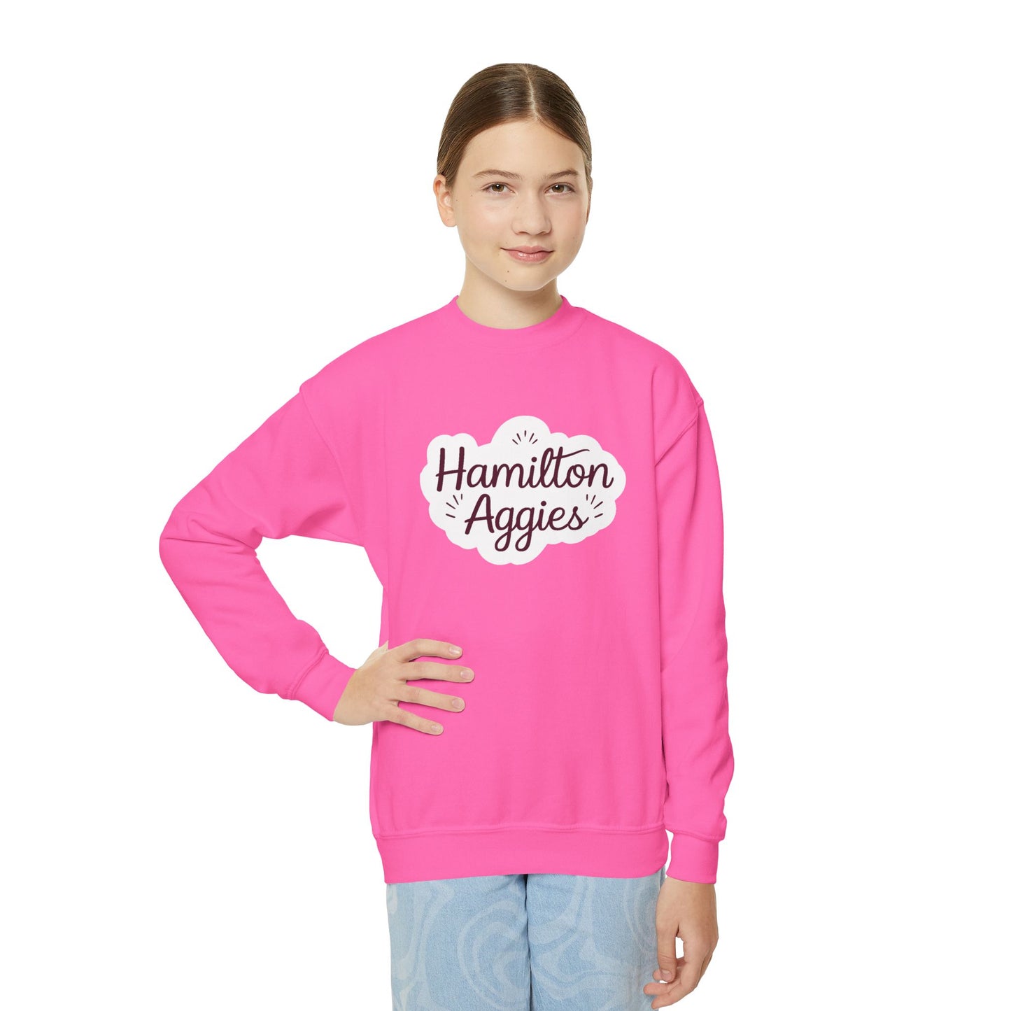 Youth Crewneck Sweatshirt \ Hamilton Aggies \ HAG1