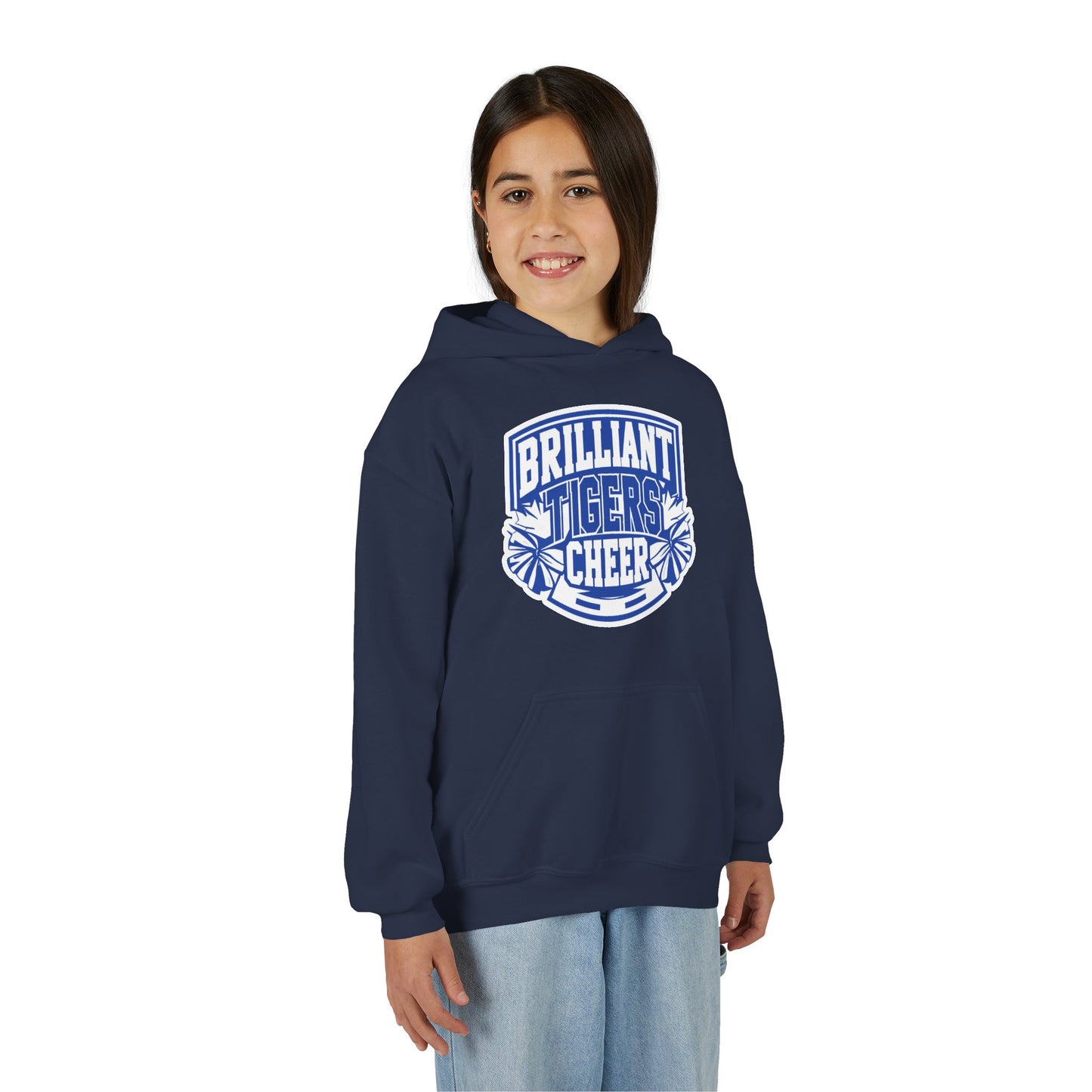 Youth Hoodie Sweatshirt \ Brilliant Tigers Cheer \ BTC1