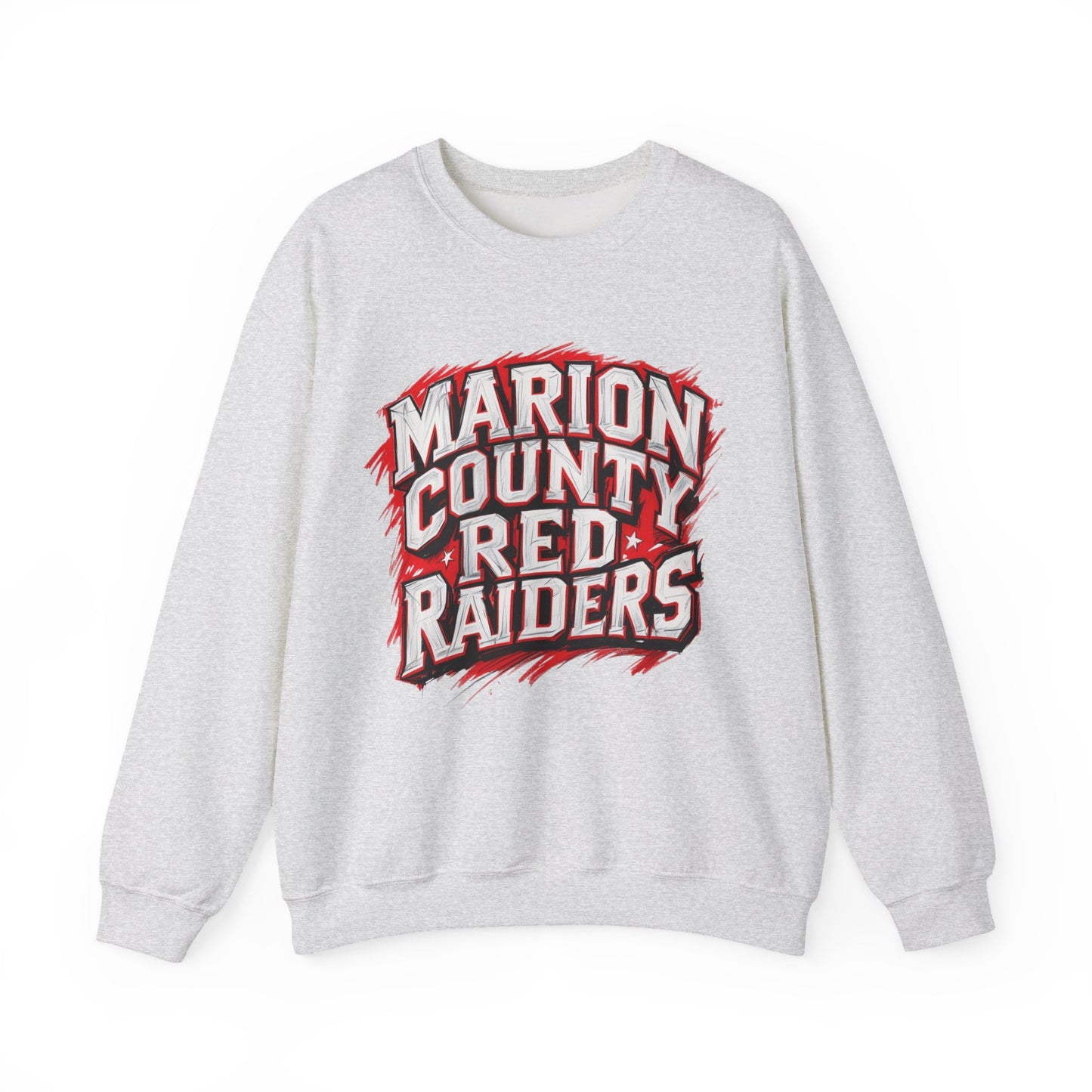 Adult Crewneck Sweatshirt \ Marion County Red Raiders \ MC1