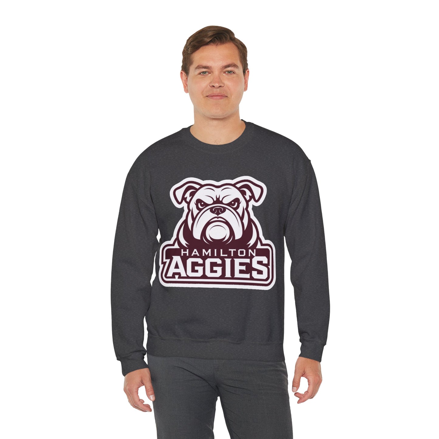 Adult Crewneck Sweatshirt \ Hamilton Aggies \ HA4
