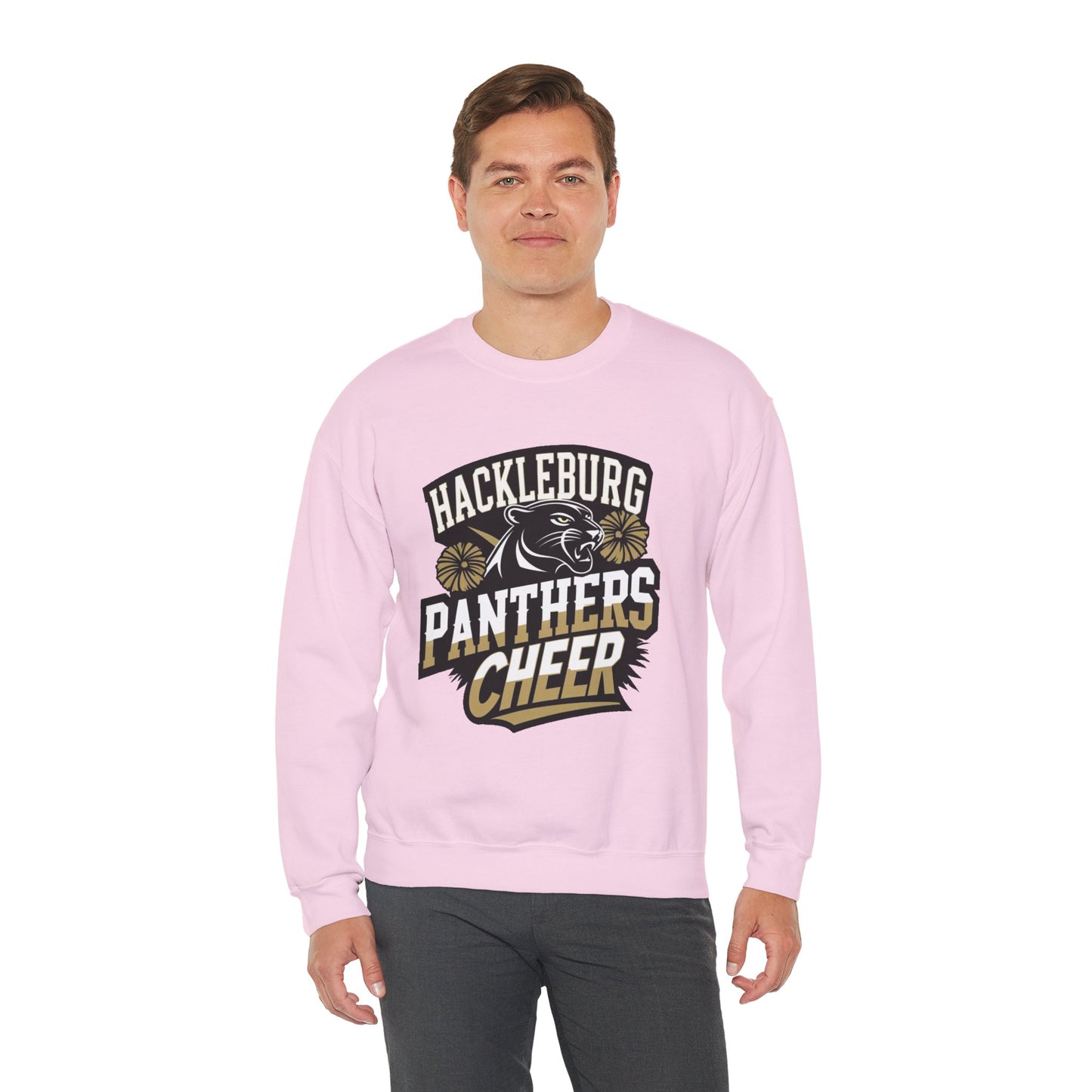 Adult Crewneck Sweatshirt \ Hackleburg Panthers Cheer \ HPC1