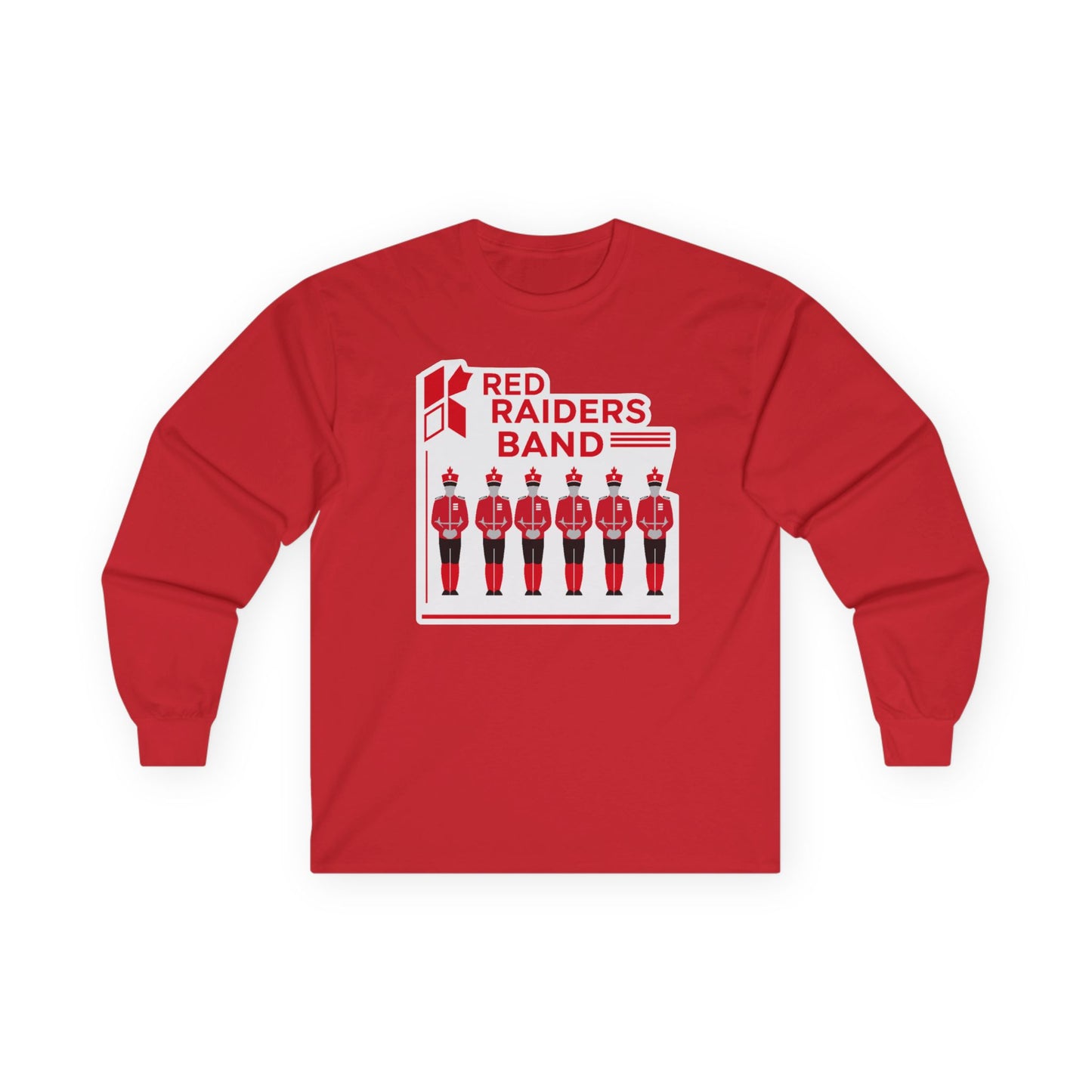 Adult Long Sleeve Tee \ Marion County Red Raiders Band \ MCB1