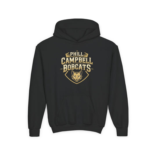 Youth Hoodie Sweatshirt \ Phill Campbell Bobcats \ PCB1