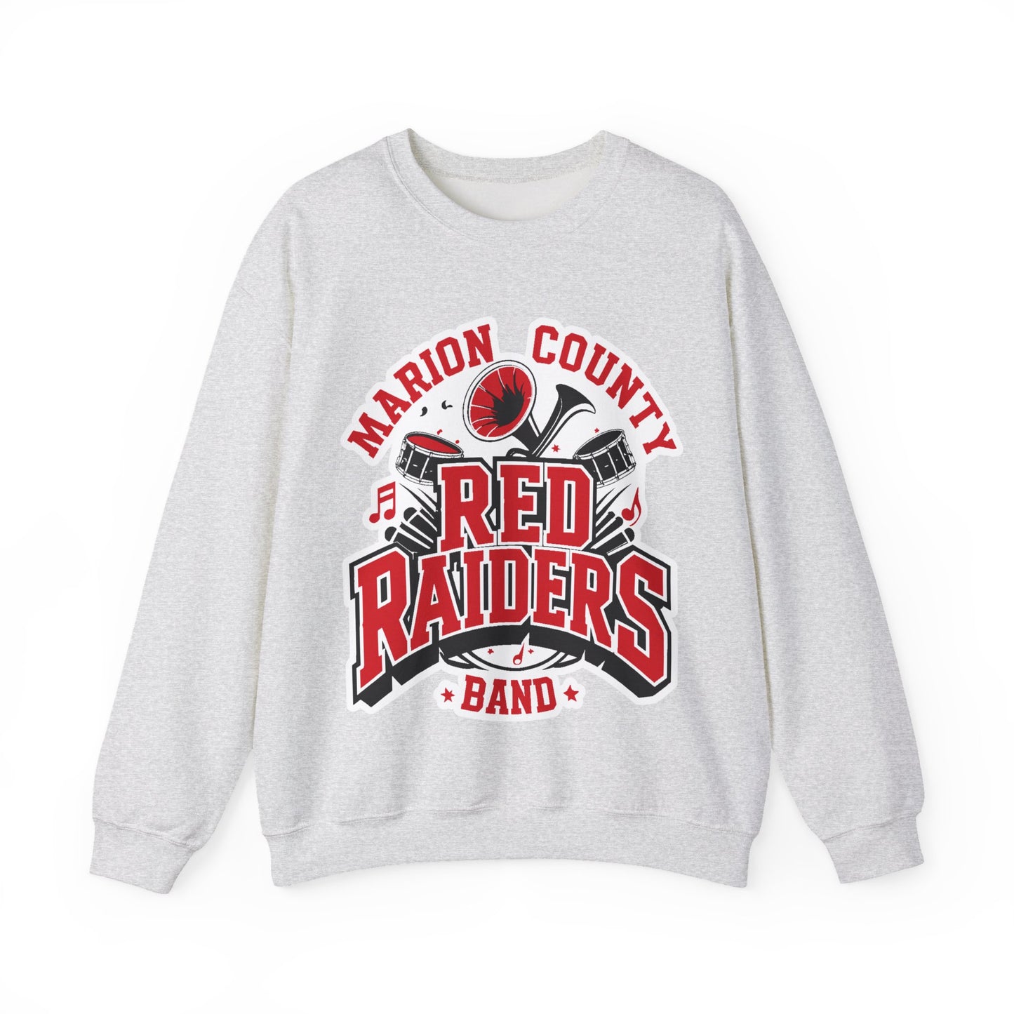 Adult Crewneck Sweatshirt \ Marion County Red Raiders Band \ MCB2