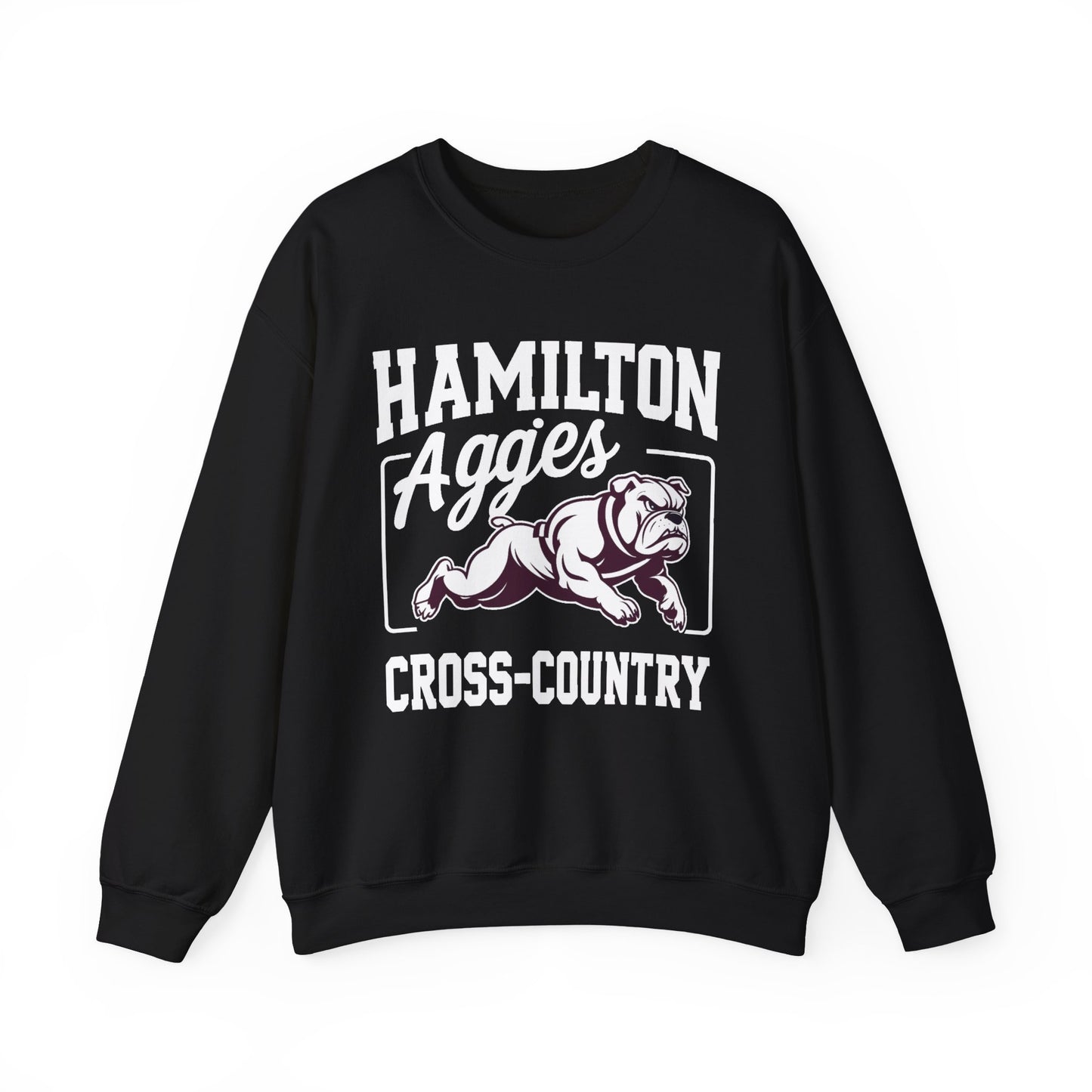 Adult Crewneck Sweatshirt \ Hamilton Aggies Cross-Country \ HCC2