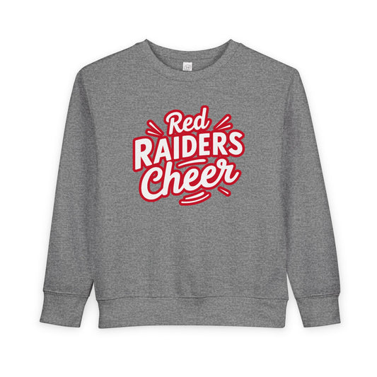 Toddler Crewneck Sweatshirt \ Marion County Red Raiders Cheer \ MCC1