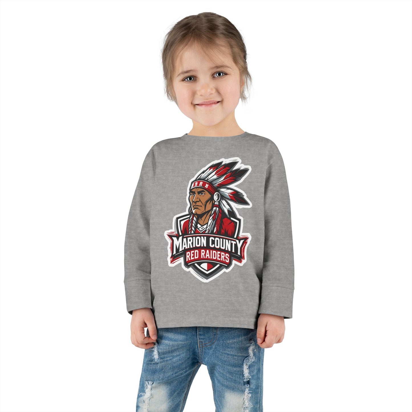 Toddler Long Sleeve Tee \ Marion County Red Raiders \ MC2