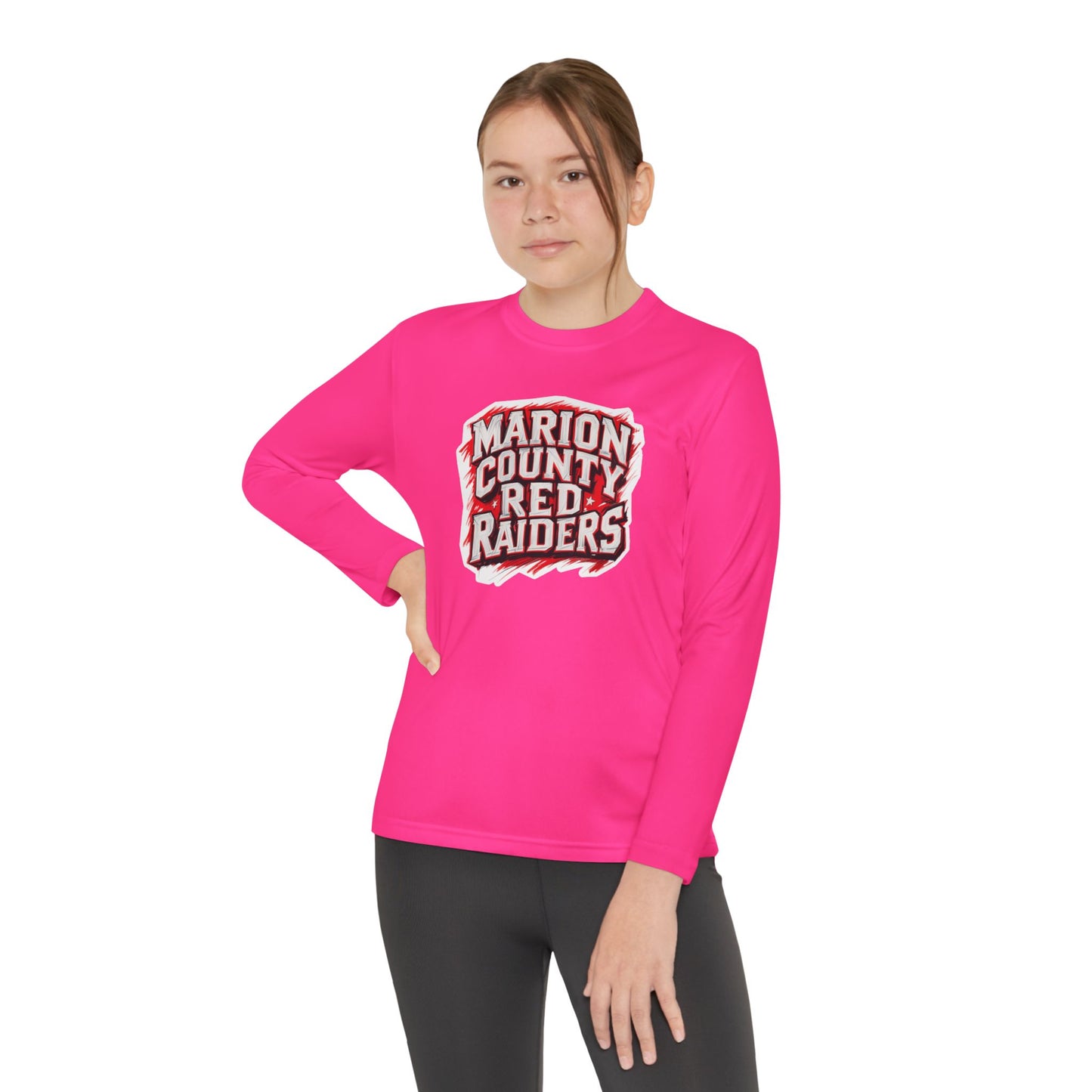 Youth Long Sleeve Tee \ Marion County Red Raiders \ MC1