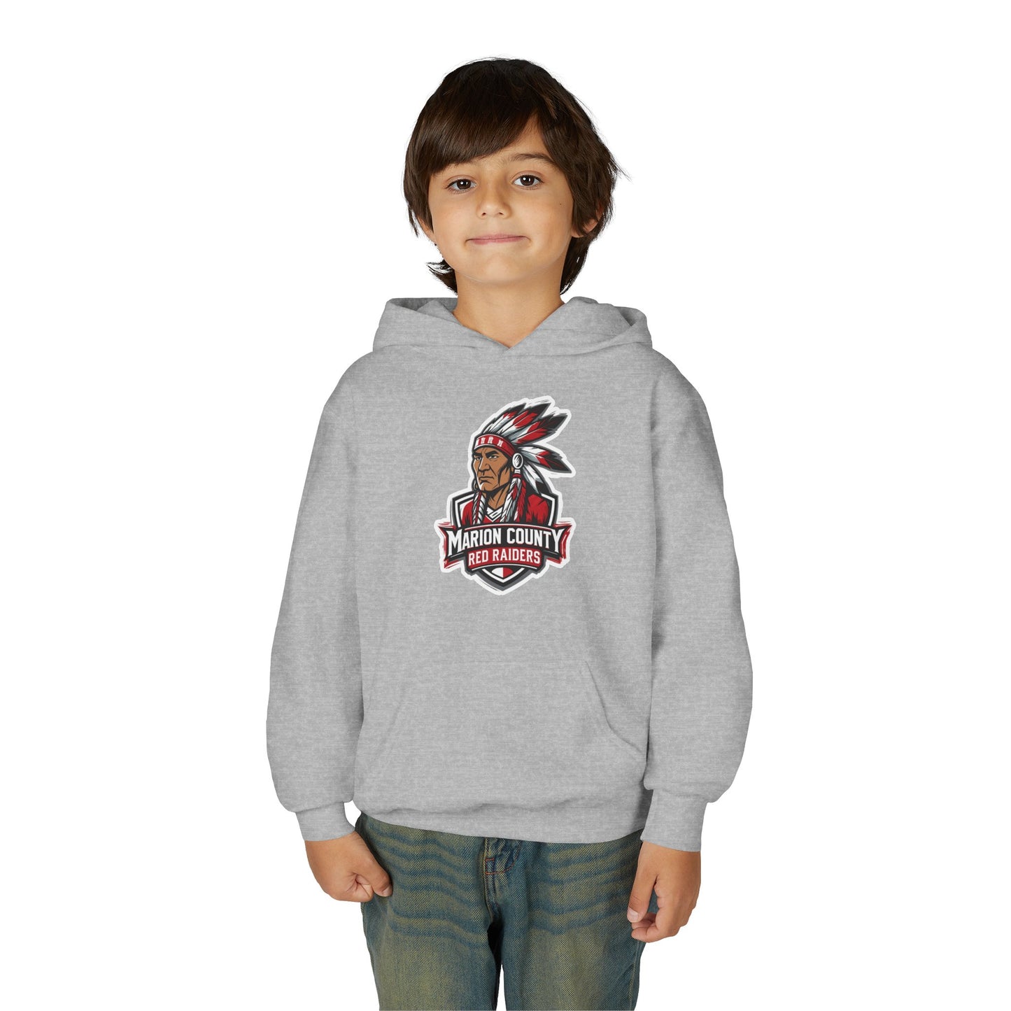Youth Hoodie Sweatshirt \ Marion County Red Raiders \ MC2