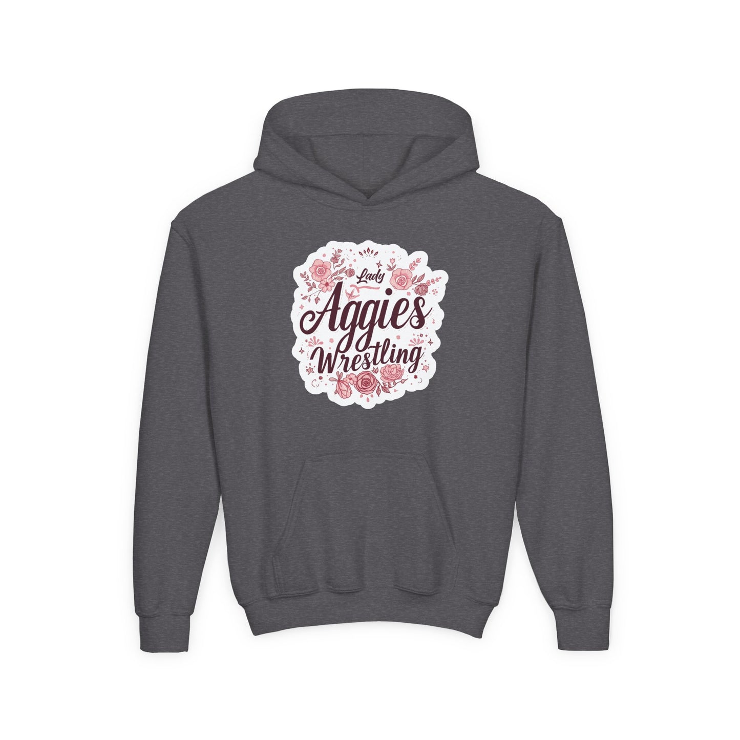 Youth Hoodie Sweatshirt \ Hamilton Aggies Wrestling \ HAWG1