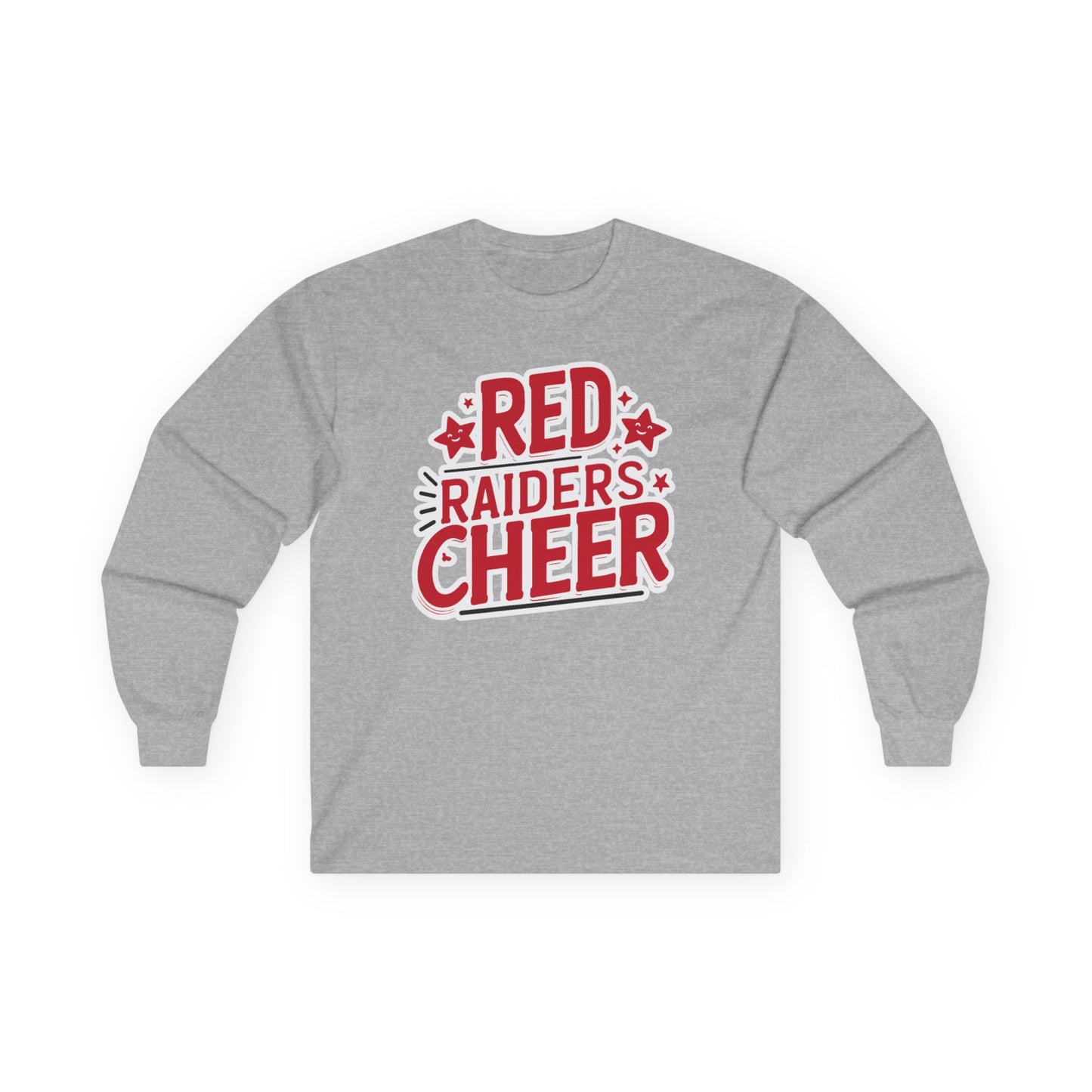 Adult Long Sleeve Tee \ Marion County Red Raiders Cheer \ MCC2