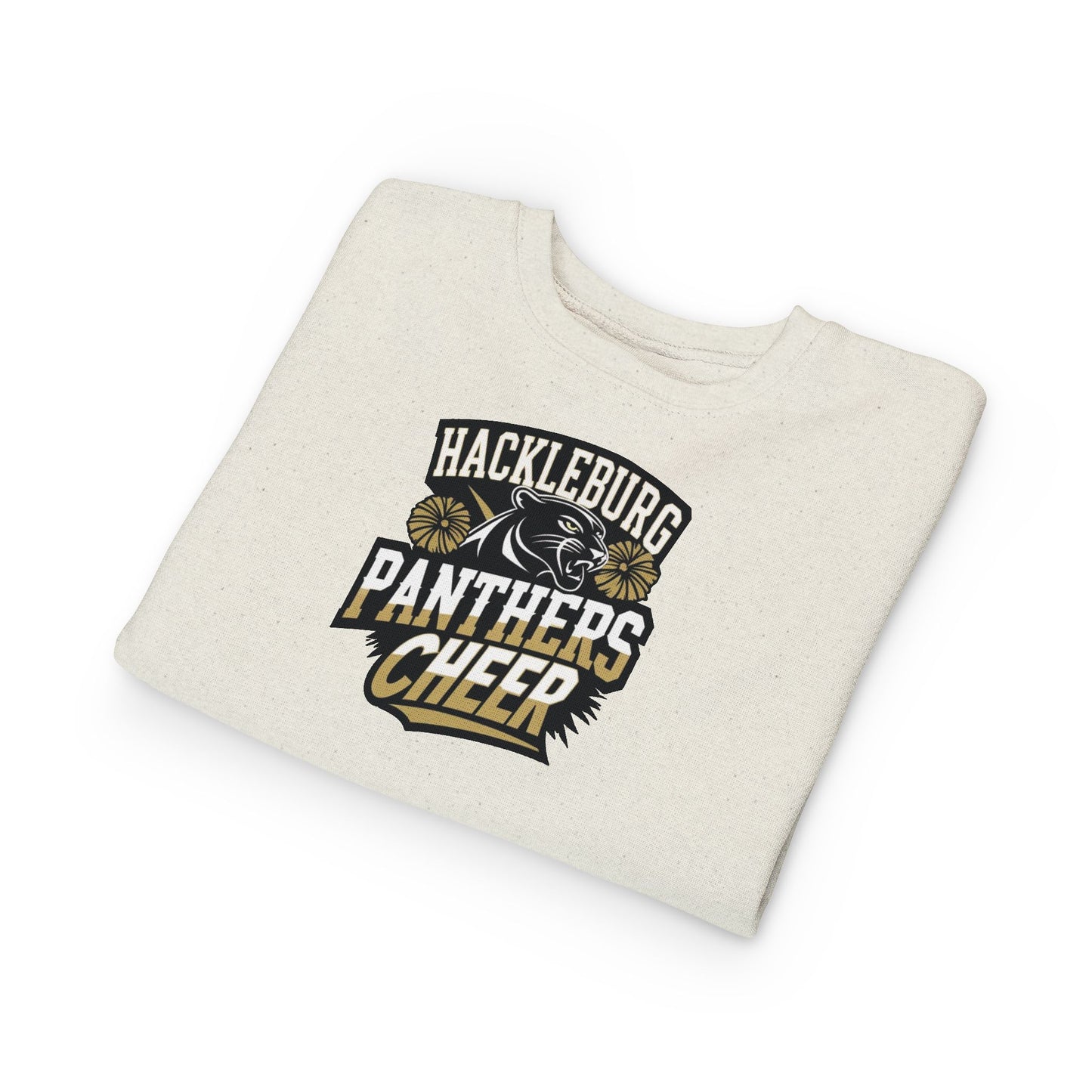 Toddler Crewneck Sweatshirt \ Hackleburg Panthers Cheer \ HPC1