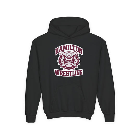 Youth Hoodie Sweatshirt \ Hamilton Aggies Wrestling \ HAW2