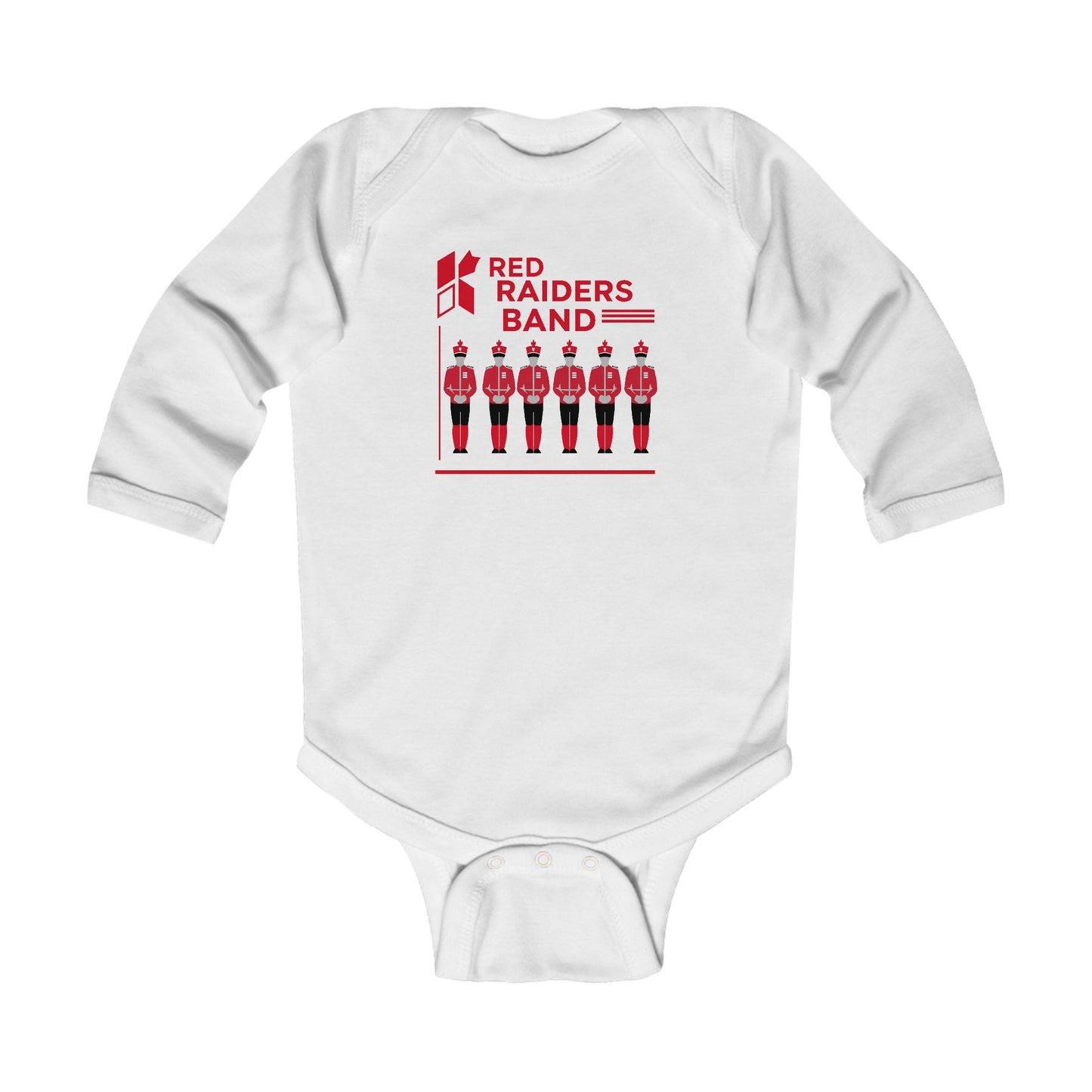 Long Sleeve Baby Bodysuit \ Marion County Red Raiders Band \ MCB1