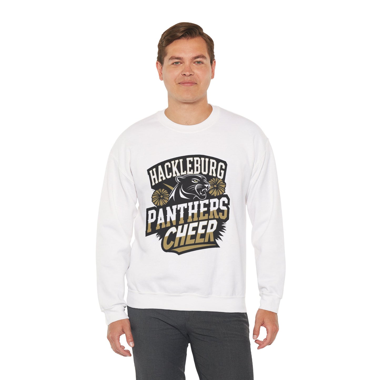 Adult Crewneck Sweatshirt \ Hackleburg Panthers Cheer \ HPC1