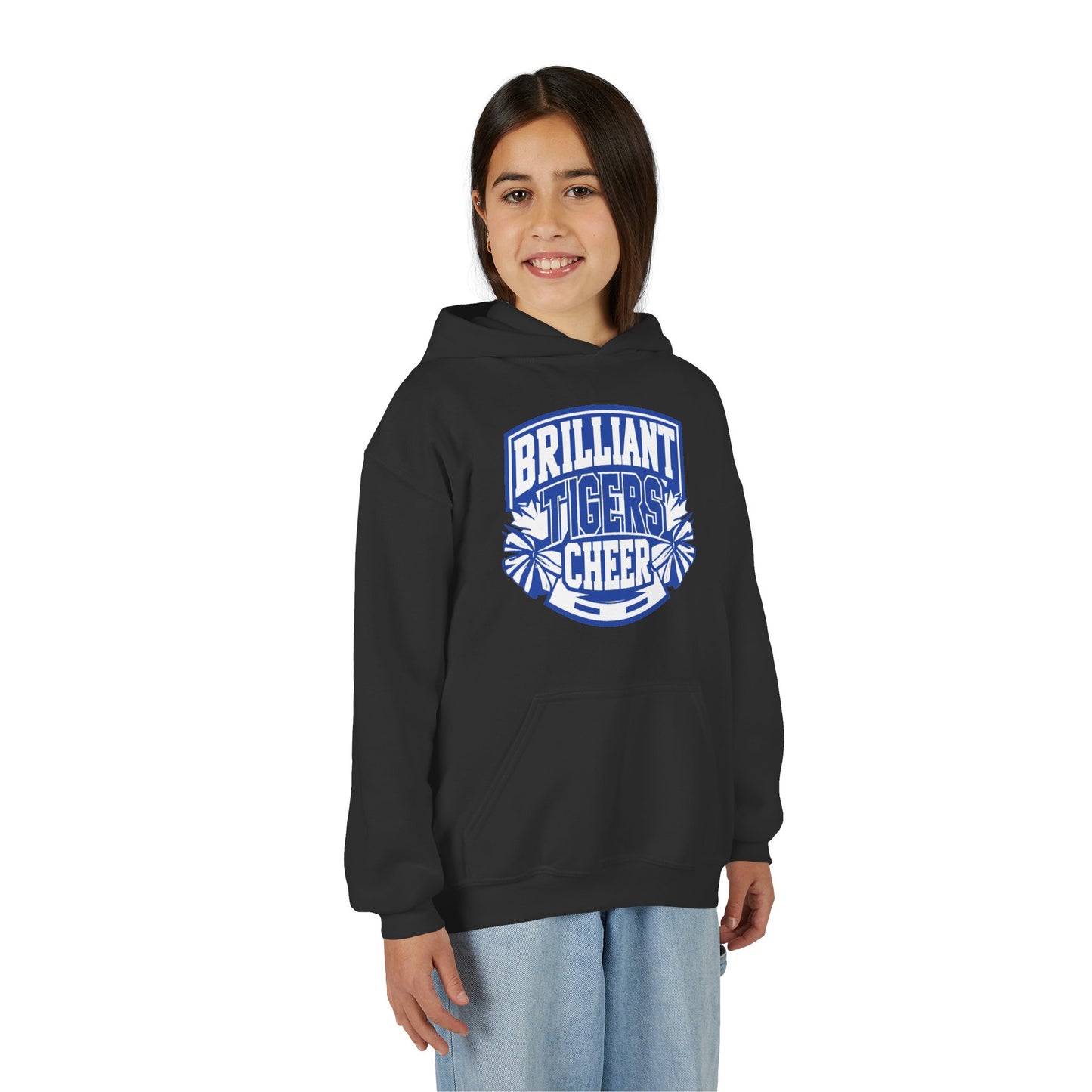 Youth Hoodie Sweatshirt \ Brilliant Tigers Cheer \ BTC1