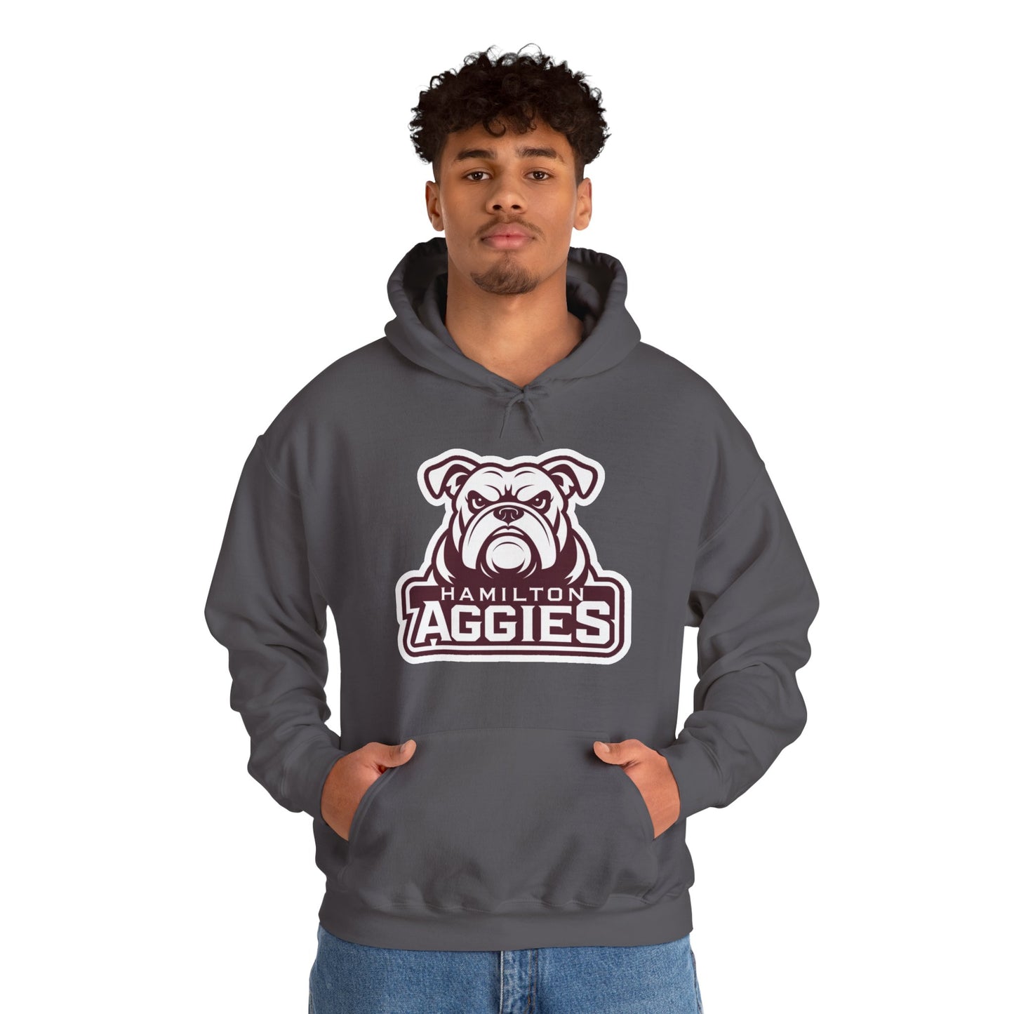 Adult Hoodie Sweatshirt \ Hamilton Aggies \ HA4