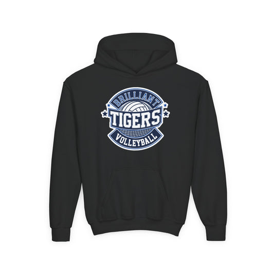 Youth Hoodie Sweatshirt \ Brilliant Tigers Volleyball \ BTV1