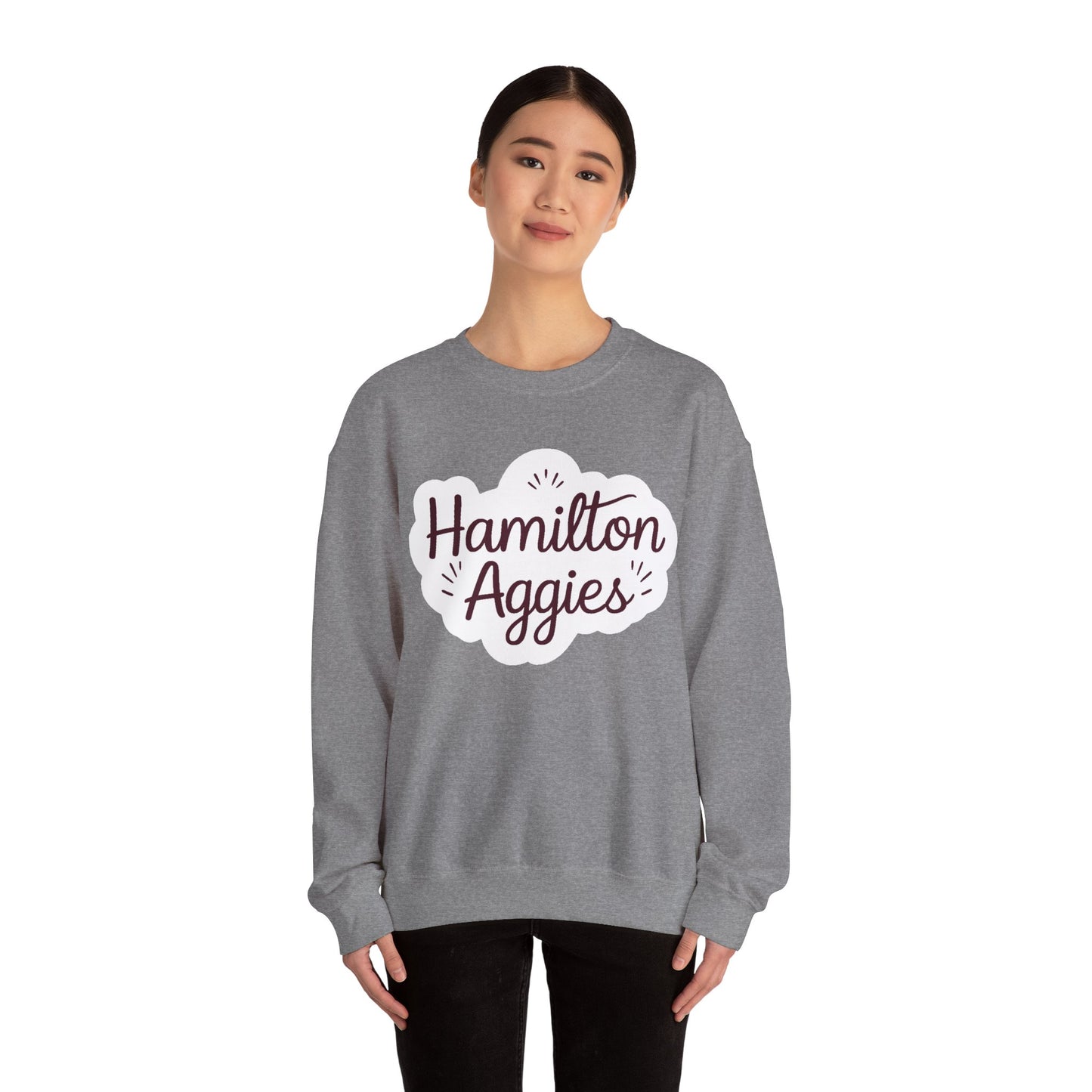 Adult Crewneck Sweatshirt \ Hamilton Aggies \ HAG1