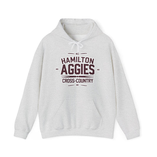Adult Hooded Sweatshirt \ Hamilton Aggies Cross-Country \ HCC1