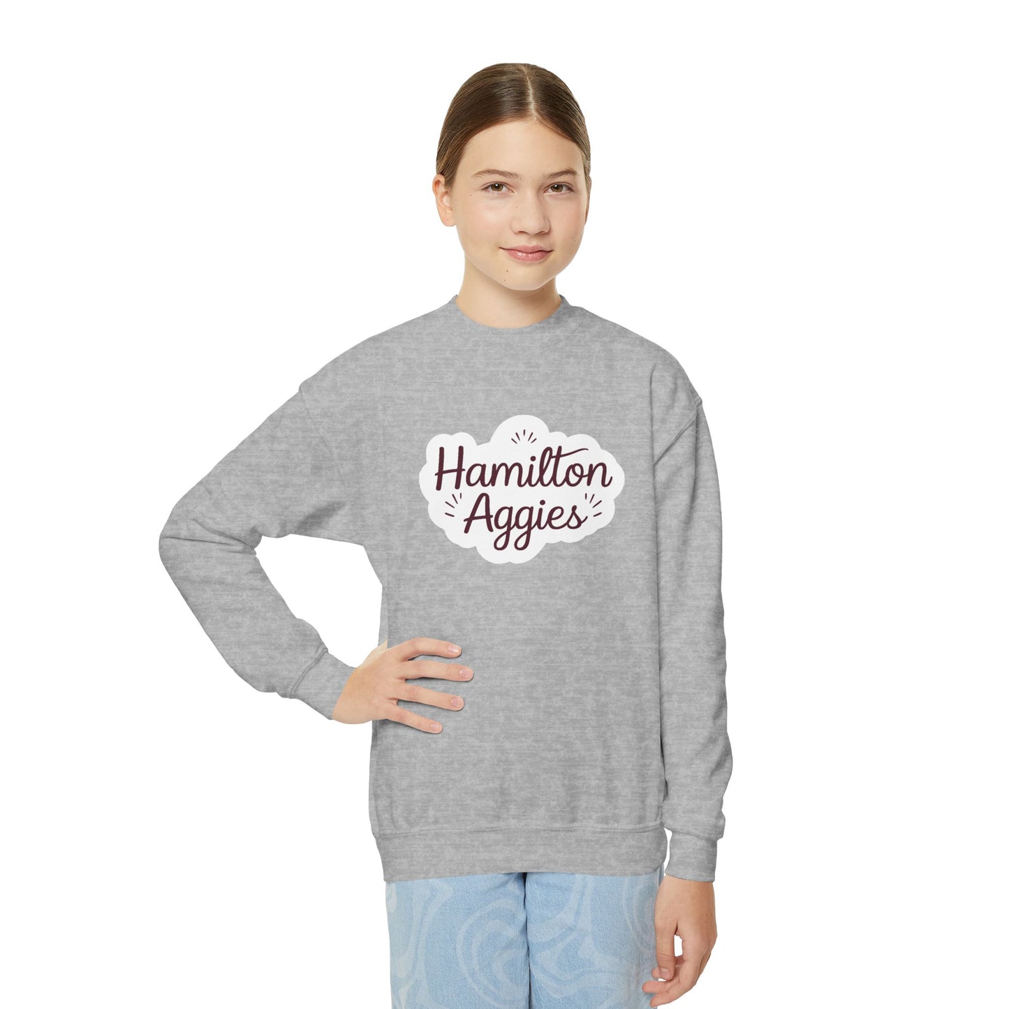 Youth Crewneck Sweatshirt \ Hamilton Aggies \ HAG1