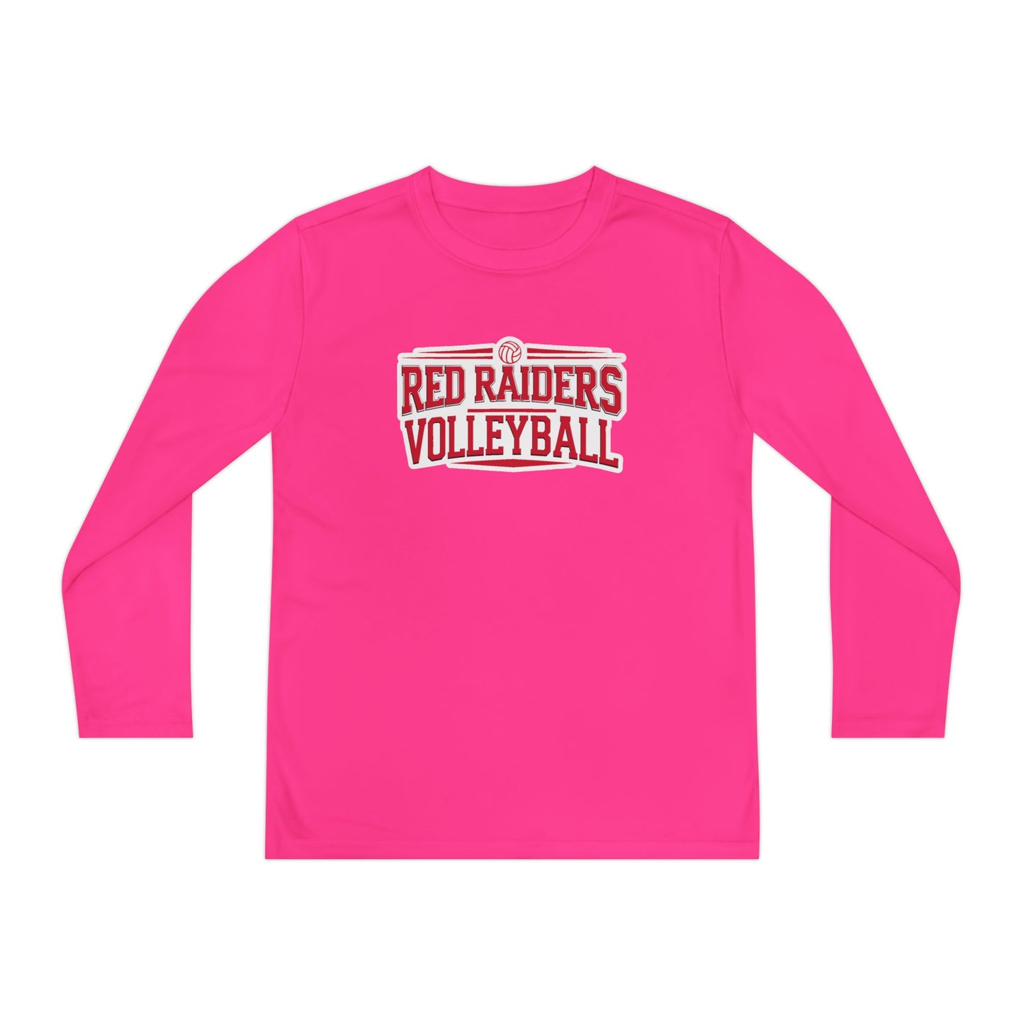 Youth Long Sleeve Tee \ Marion County Red Raiders Volleyball \ MCV2