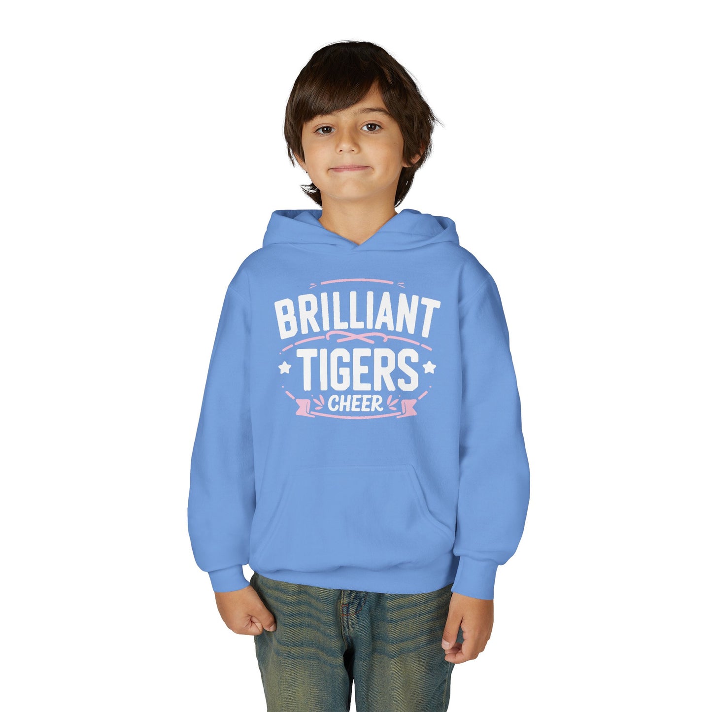 Youth Hoodie Sweatshirt \ Brilliant Tigers Cheer \ BTC2