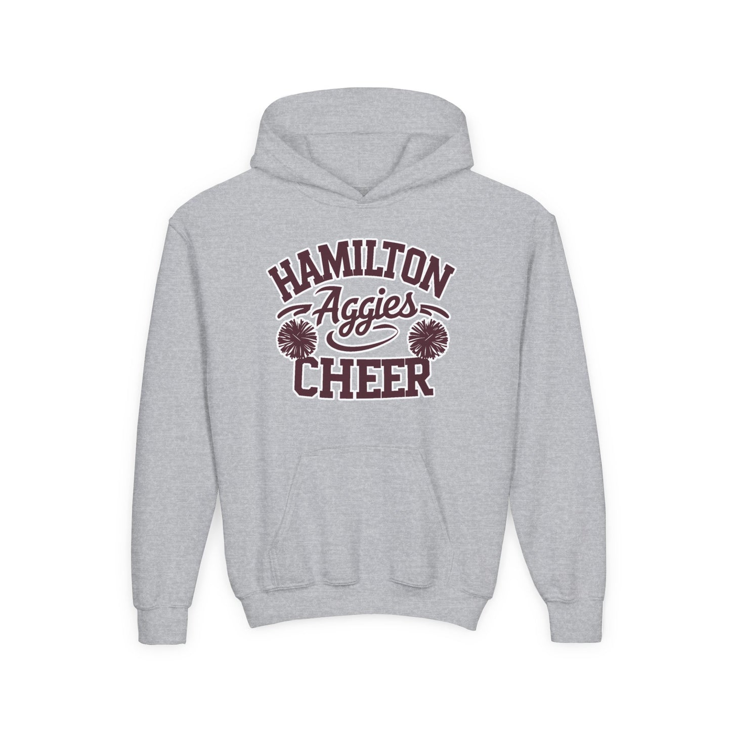 Youth Hoodie Sweatshirt \ Hamilton Aggies Cheer \ Style HAC2