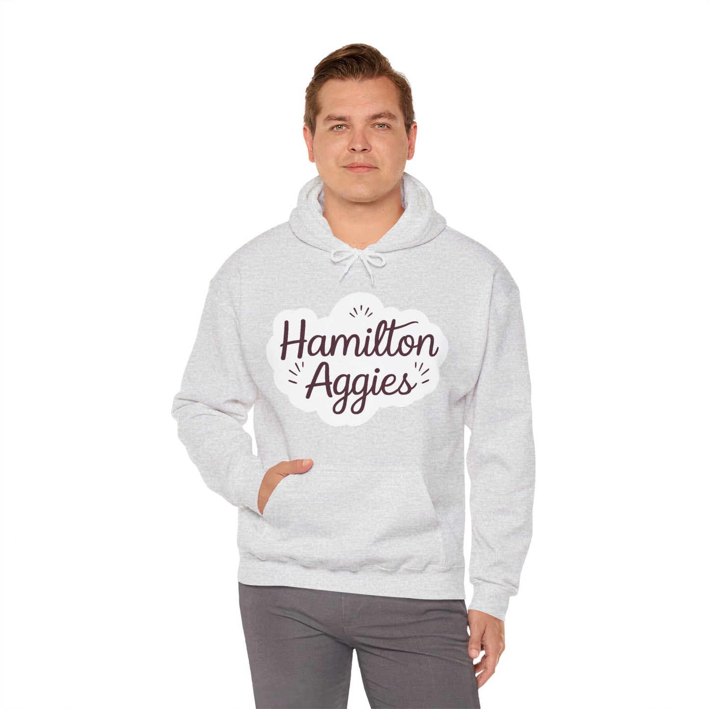 Adult Hoodie Sweatshirt \ Hamilton Aggies \ HAG1