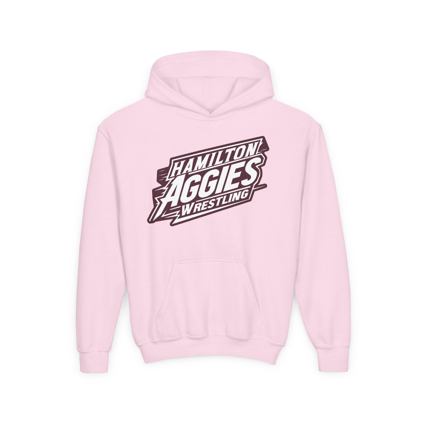 Youth Hoodie Sweatshirt \ Hamilton Aggies Wrestling \ HAW1