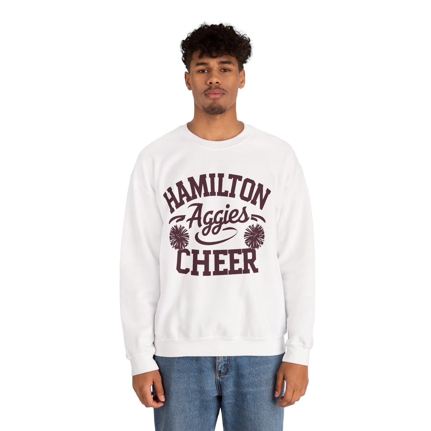 Adult Crewneck Sweatshirt \ Hamilton Aggies Cheer \ HAC2