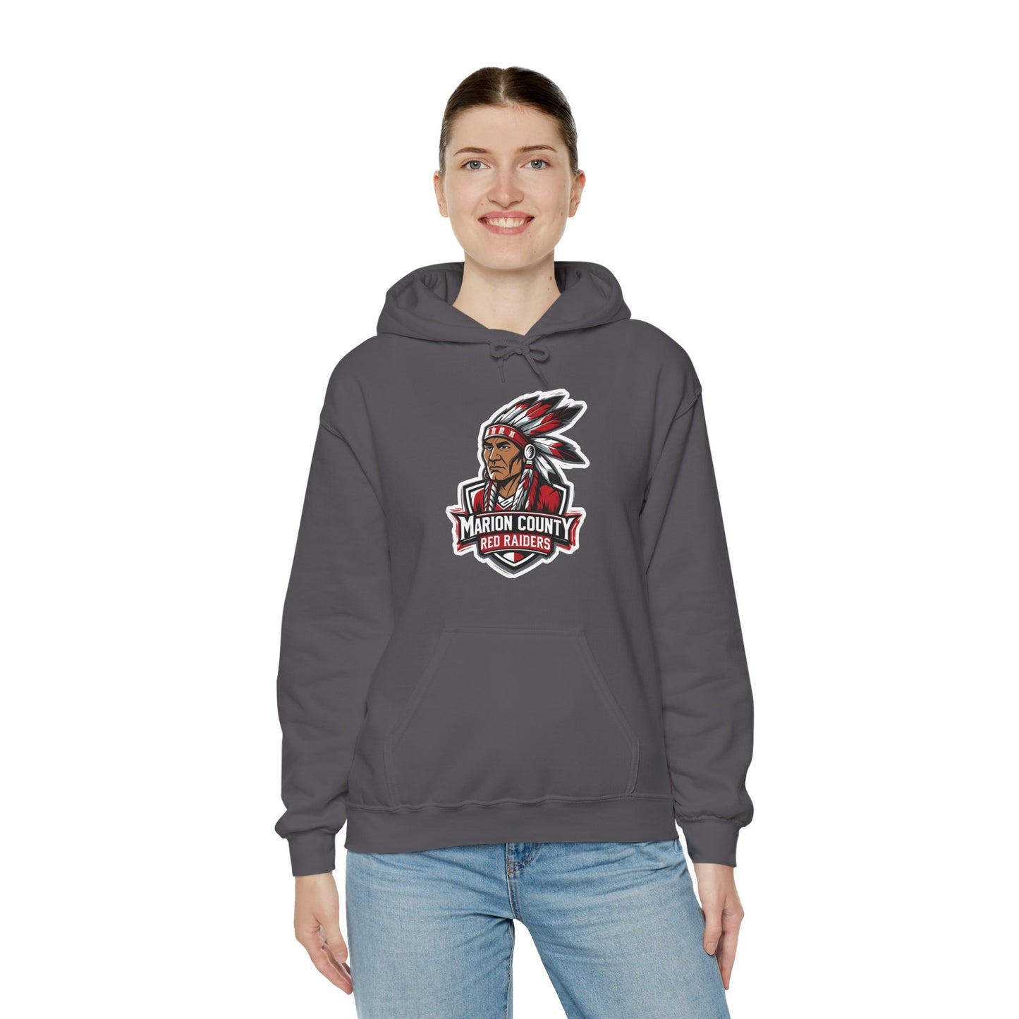 Adult Hooded Sweatshirt \ Marion County Red Raiders \ MC2