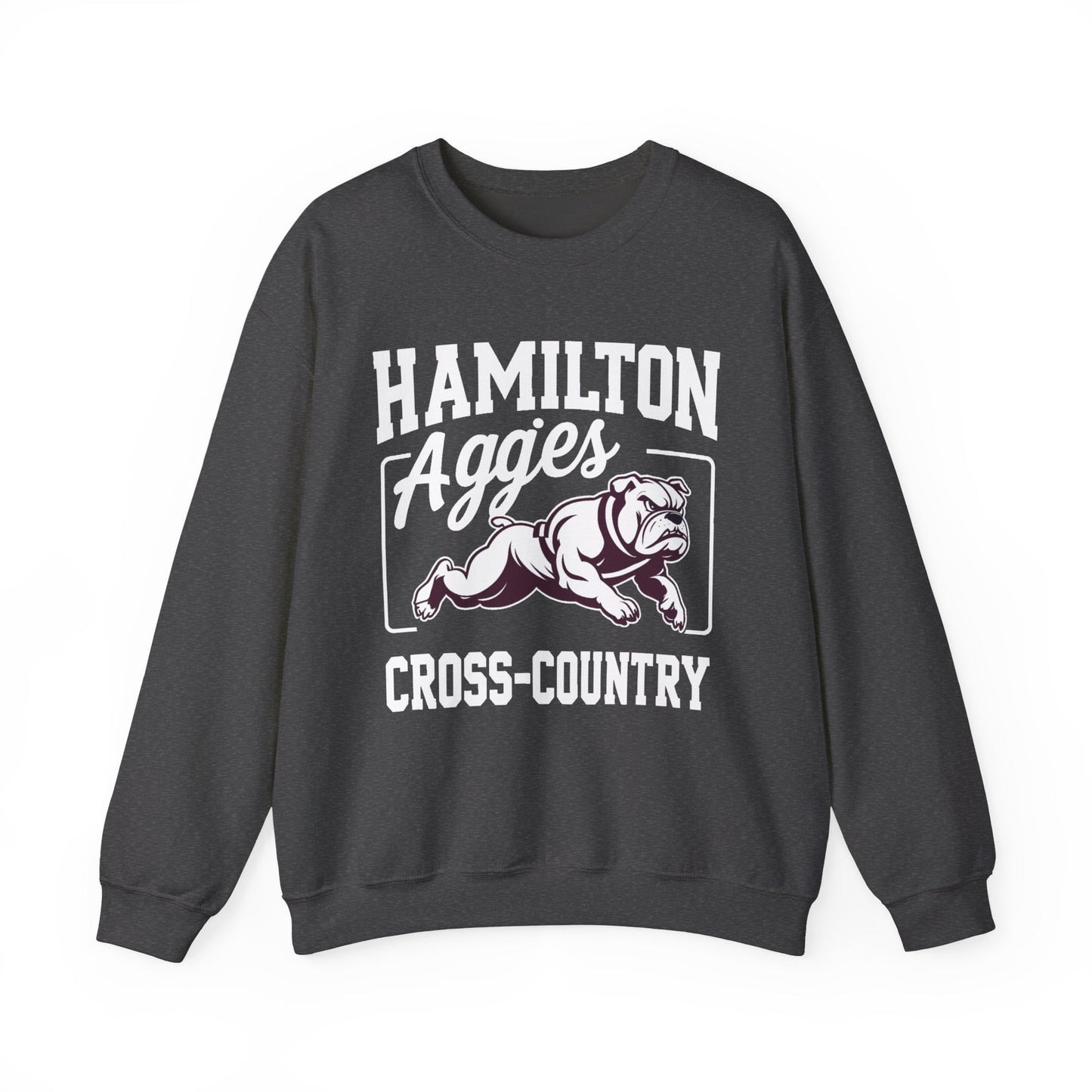 Adult Crewneck Sweatshirt \ Hamilton Aggies Cross-Country \ HCC2