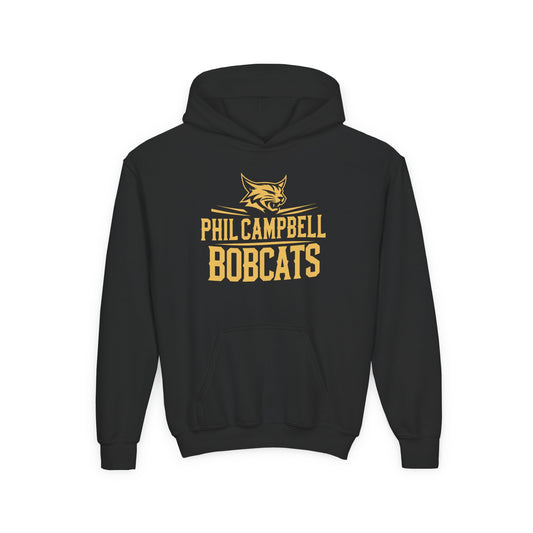 Youth Hoodie Sweatshirt \ Phil Campbell Bobcats \ PCB2