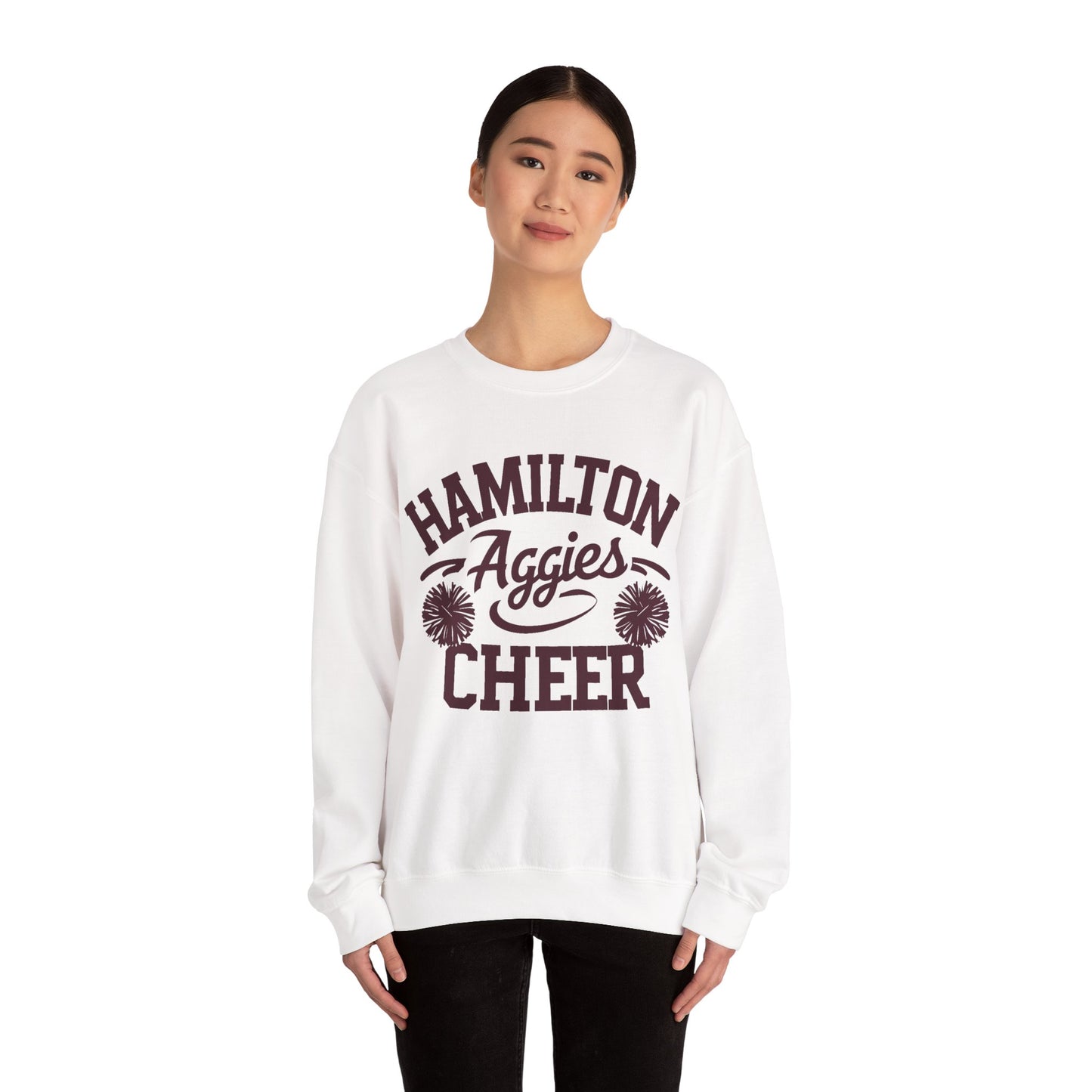 Adult Crewneck Sweatshirt \ Hamilton Aggies Cheer \ HAC2