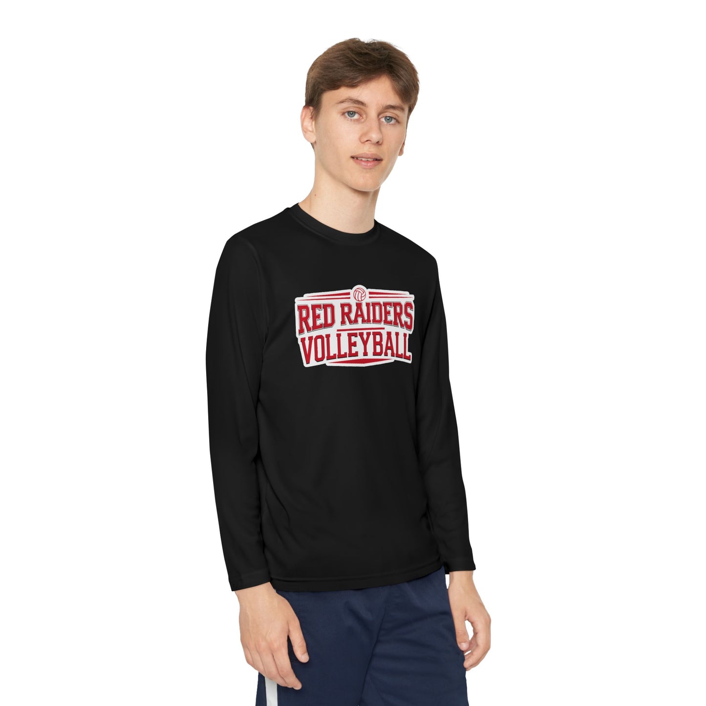 Youth Long Sleeve Tee \ Marion County Red Raiders Volleyball \ MCV2