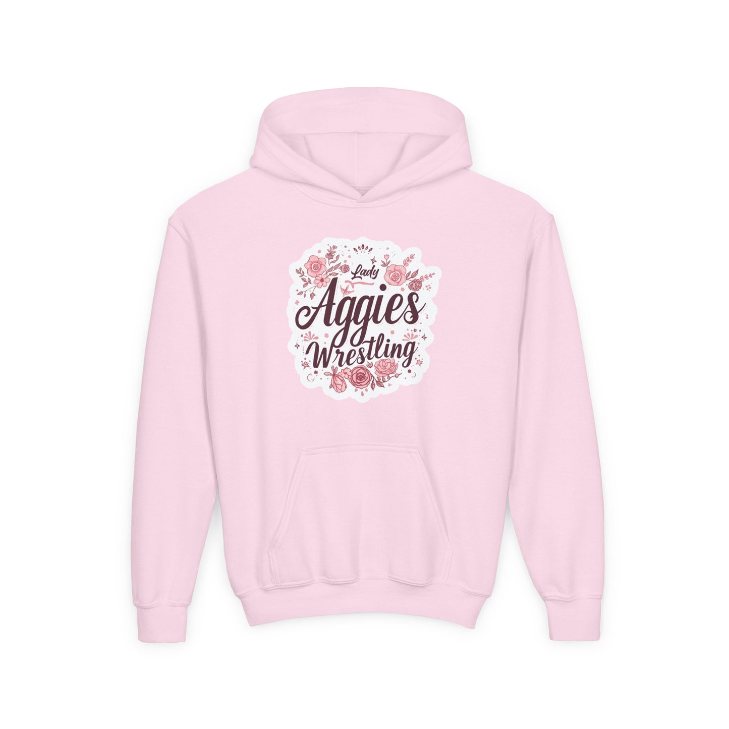 Youth Hoodie Sweatshirt \ Hamilton Aggies Wrestling \ HAWG1