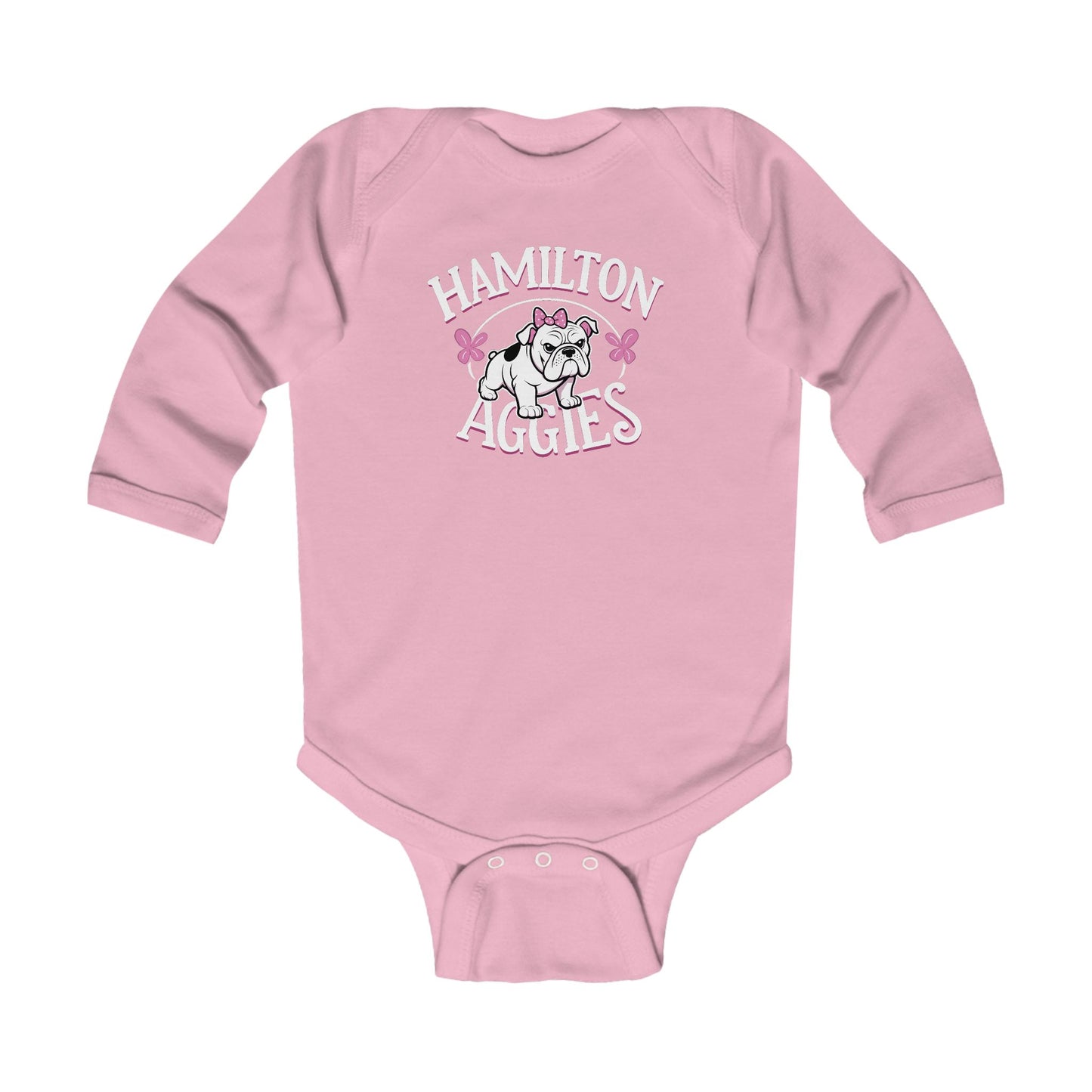 Long Sleeve Baby Bodysuit \ Hamilton Aggies \ HAG4