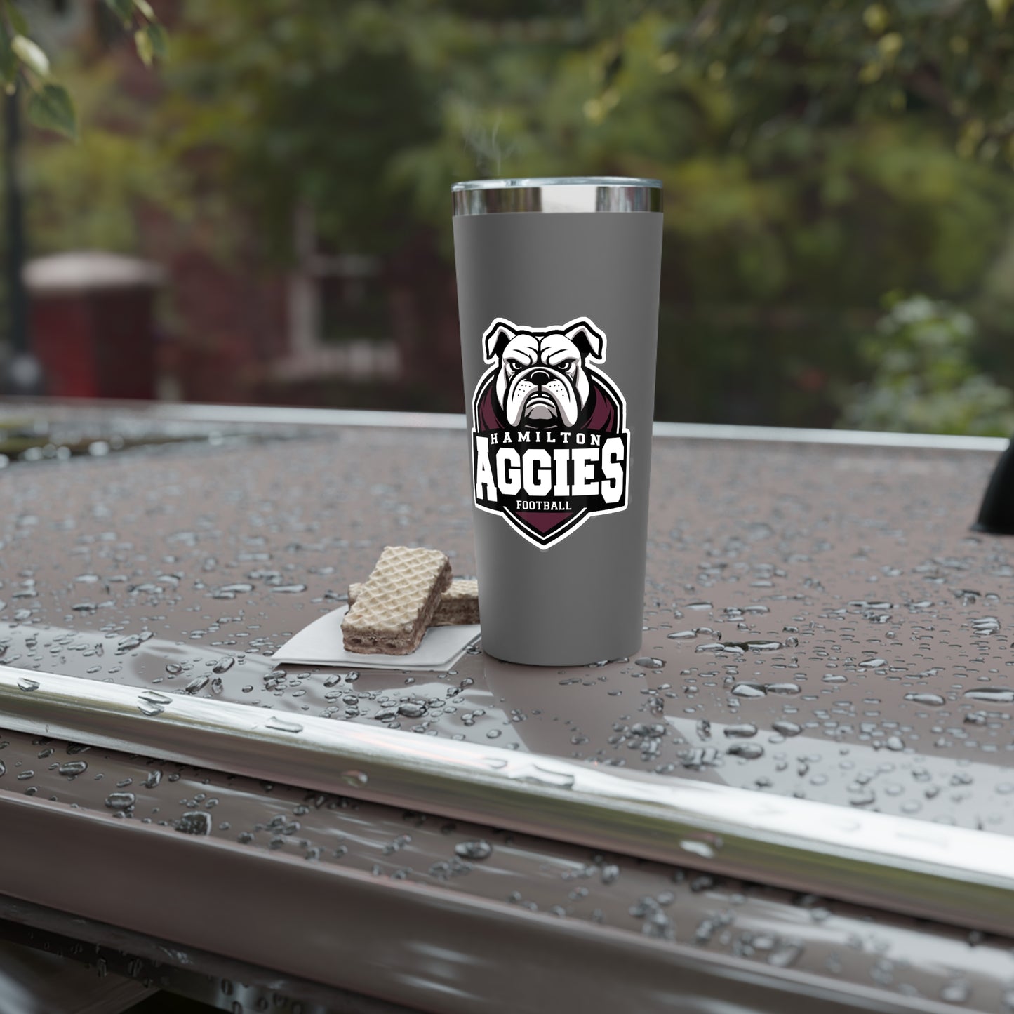22oz Copper Insulated Tumbler \ Hamilton Aggies Football \ HAF2