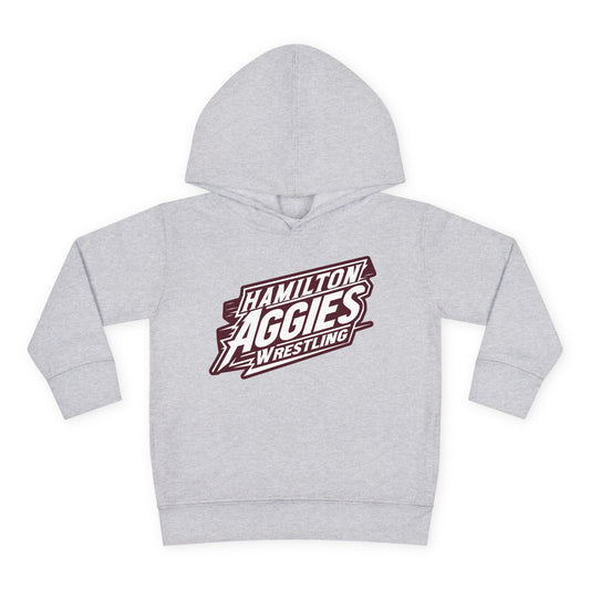Toddler Hoodie Sweatshirt \ Hamilton Aggies Wrestling \ HAW1