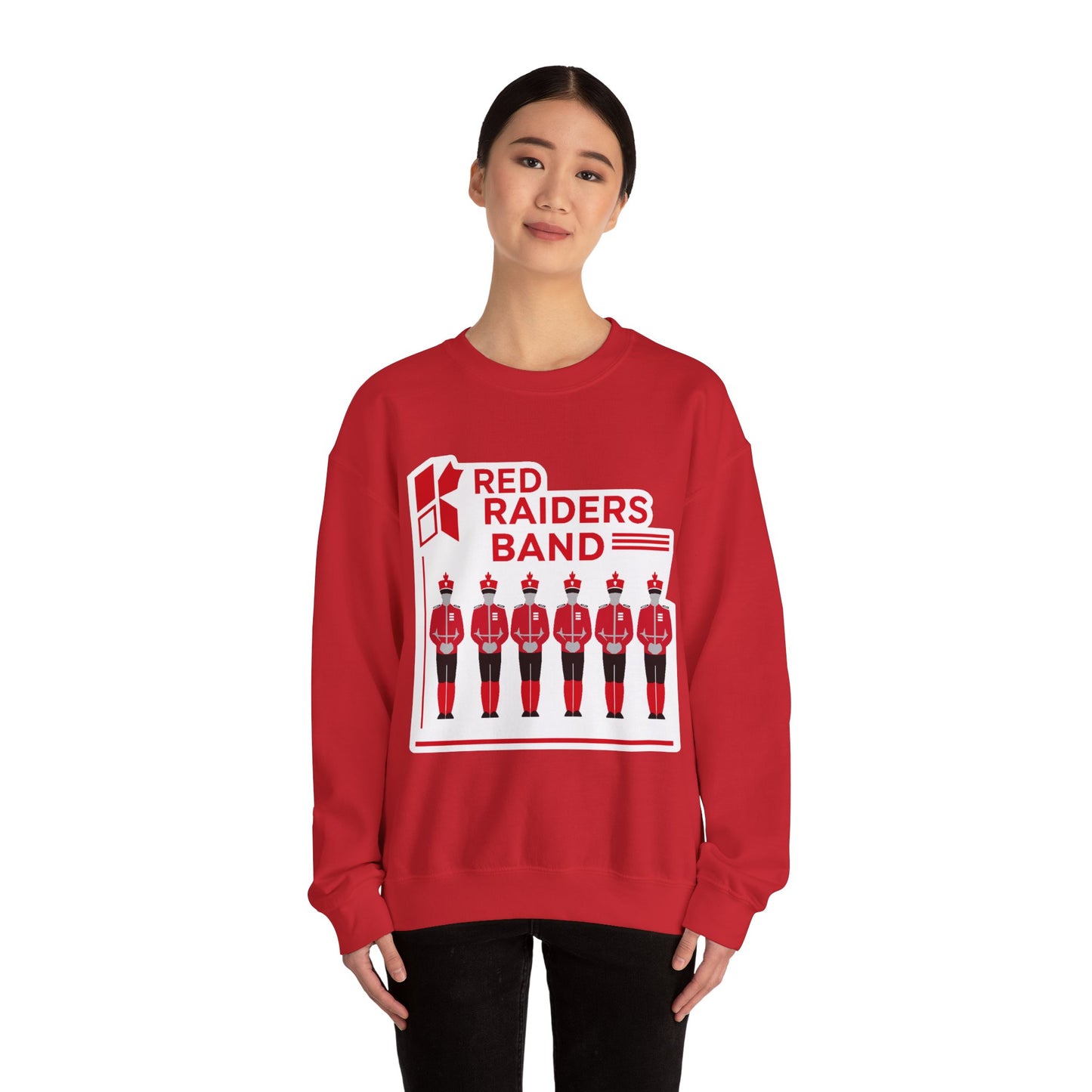 Adult Crewneck Sweatshirt \ Marion County Red Raiders Band \ MCB1