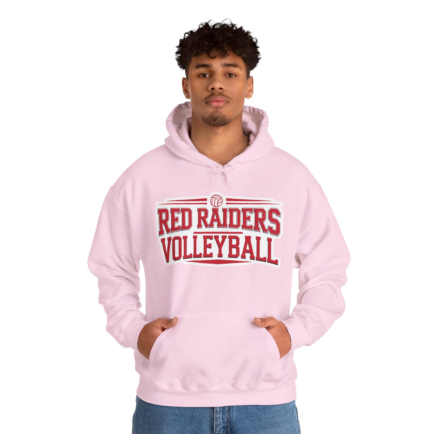 Adult Hoodie Sweatshirt \ Marion County Red Raiders Volleyball \ MCV2