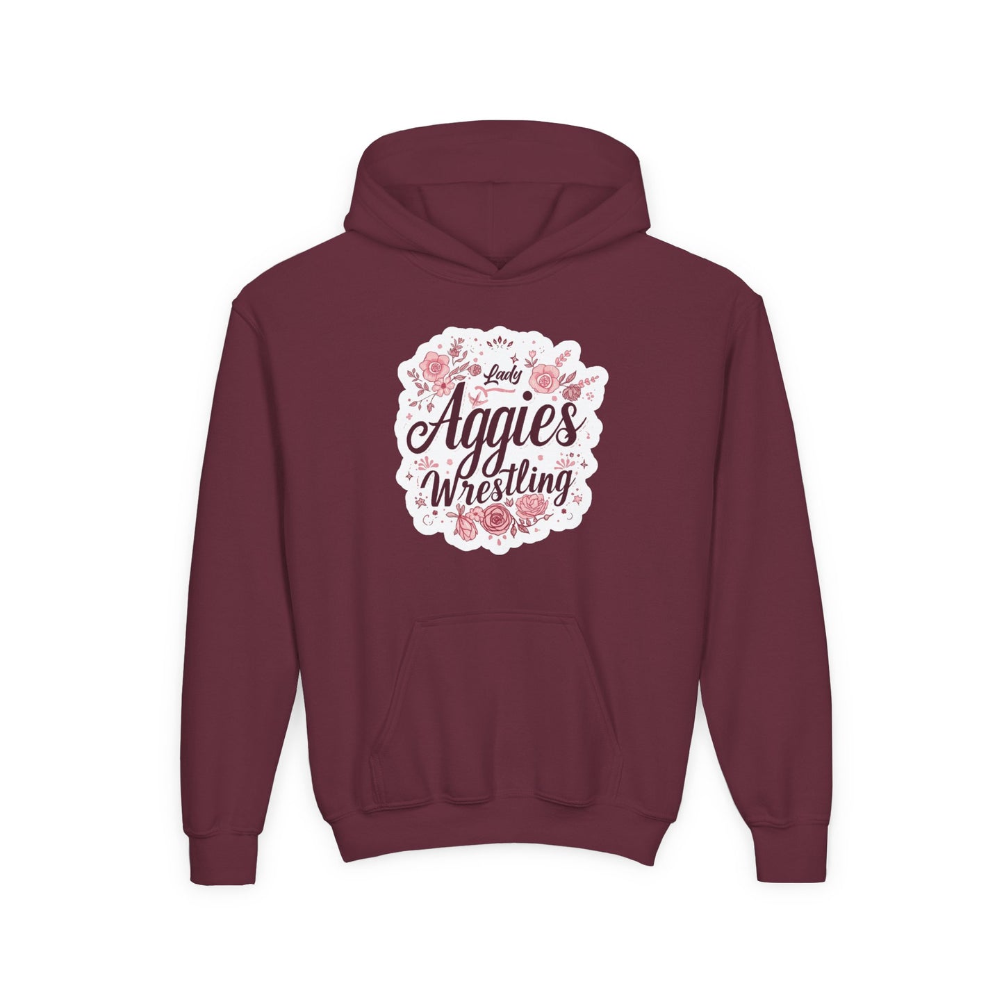 Youth Hoodie Sweatshirt \ Hamilton Aggies Wrestling \ HAWG1