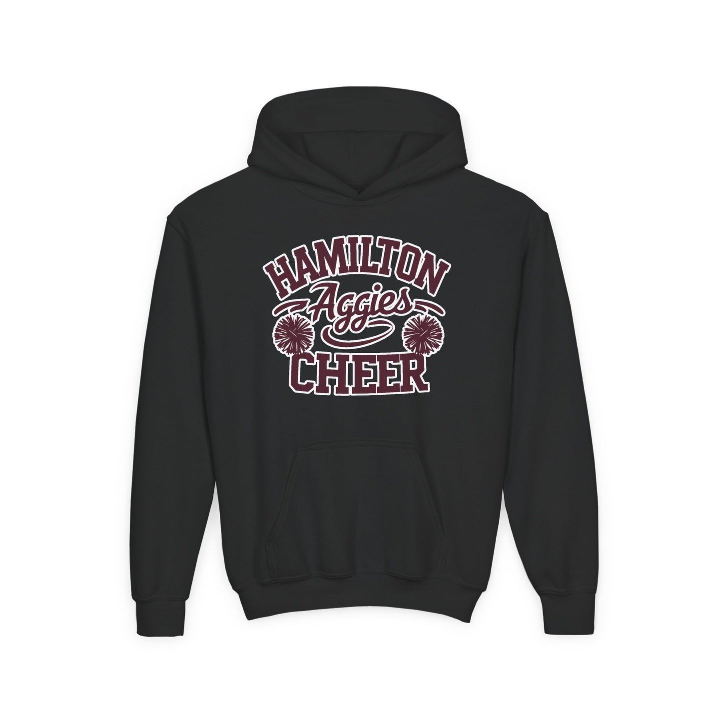 Youth Hoodie Sweatshirt \ Hamilton Aggies Cheer \ Style HAC2